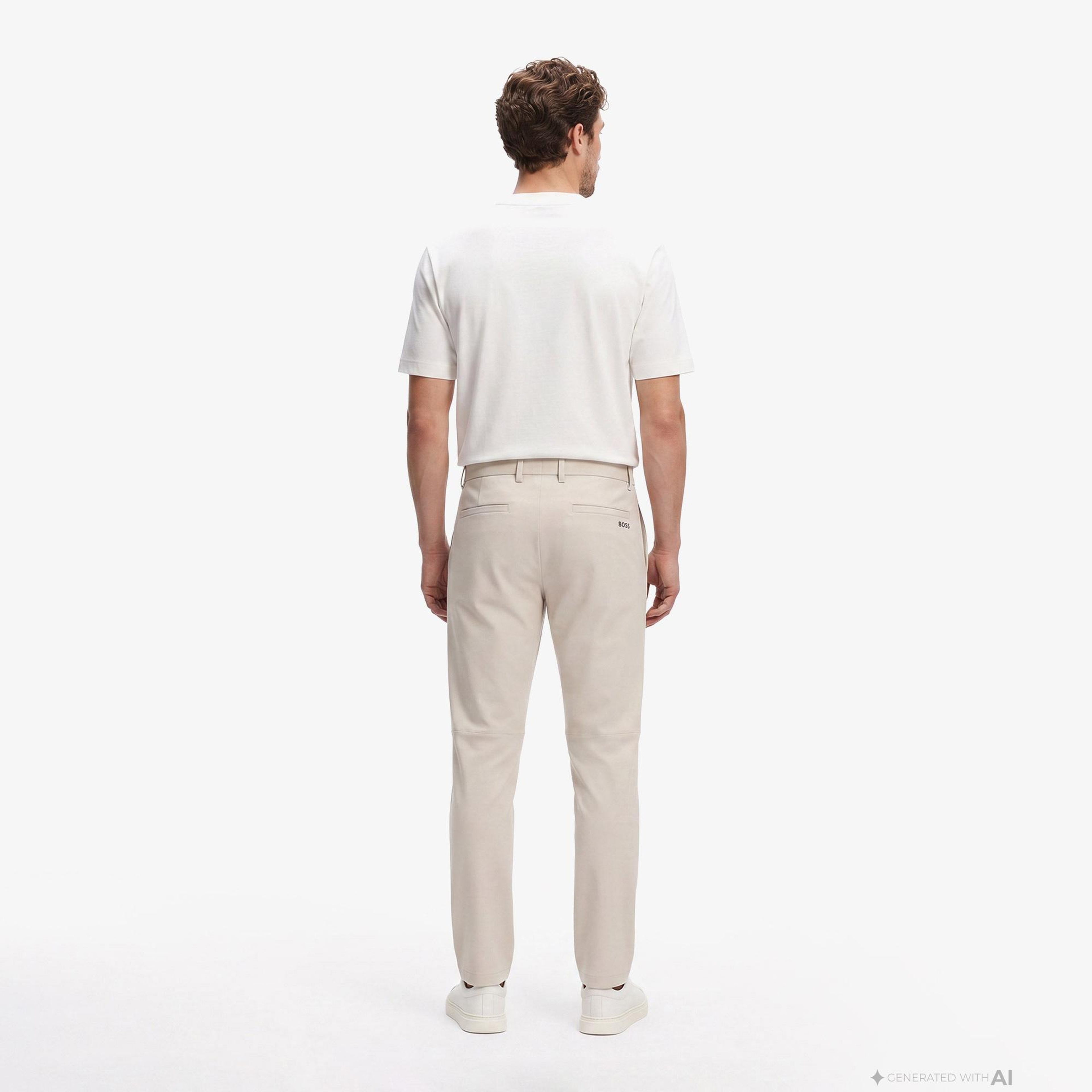 Boss Commuter Slim Erkek Bej Pantolon