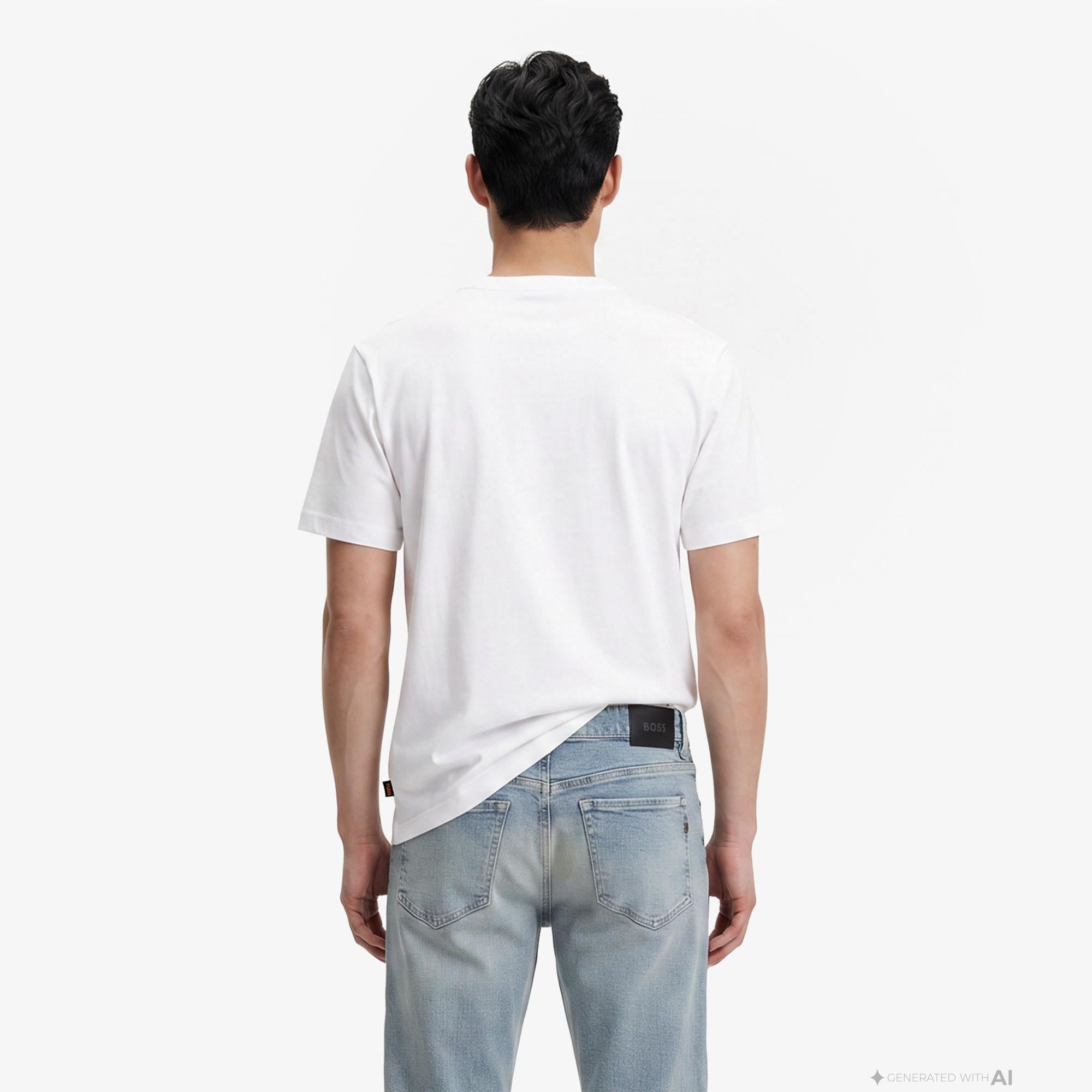 Boss Bass Erkek Beyaz T-Shirt