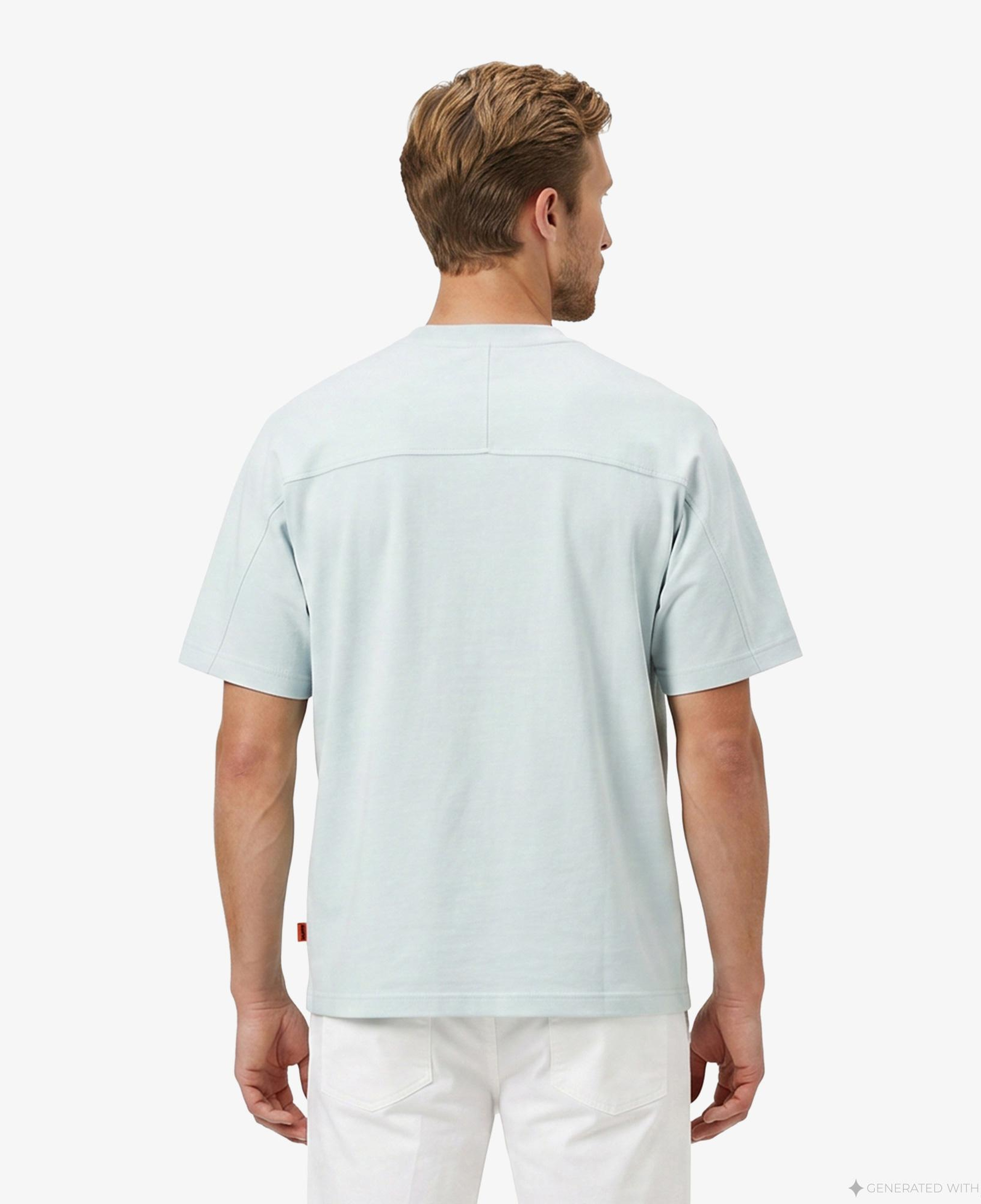 Boss Mesh Erkek Mavi T-Shirt