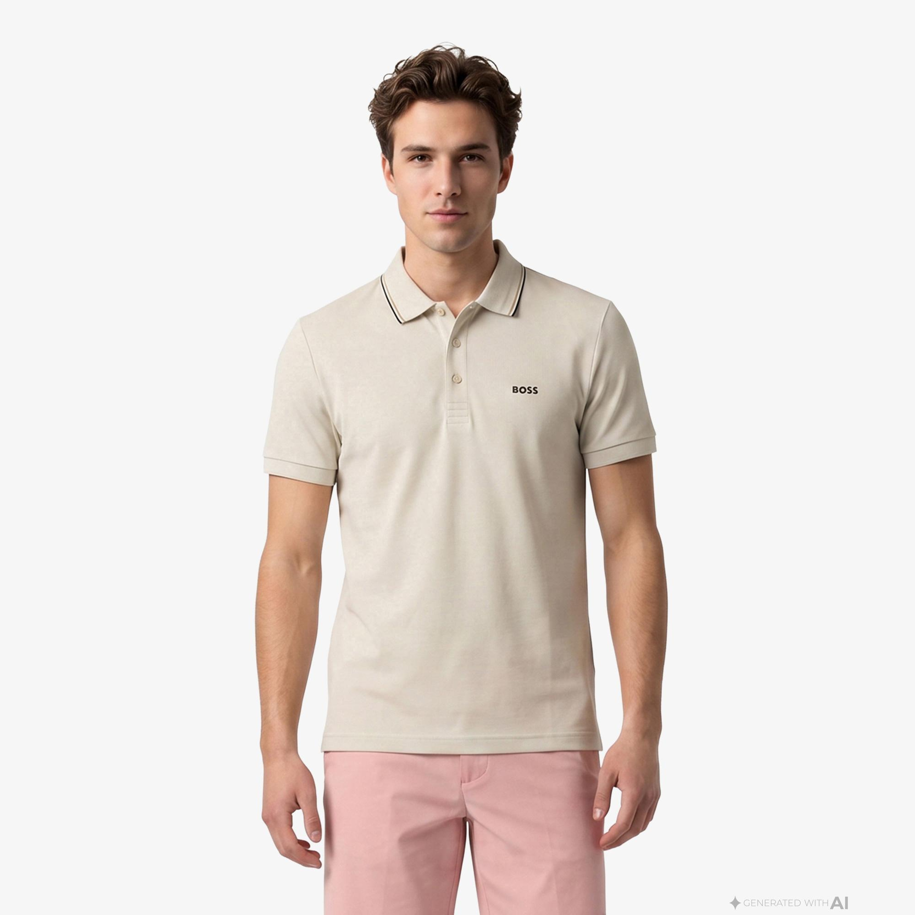 Boss Birdie Paule Erkek Bej Polo