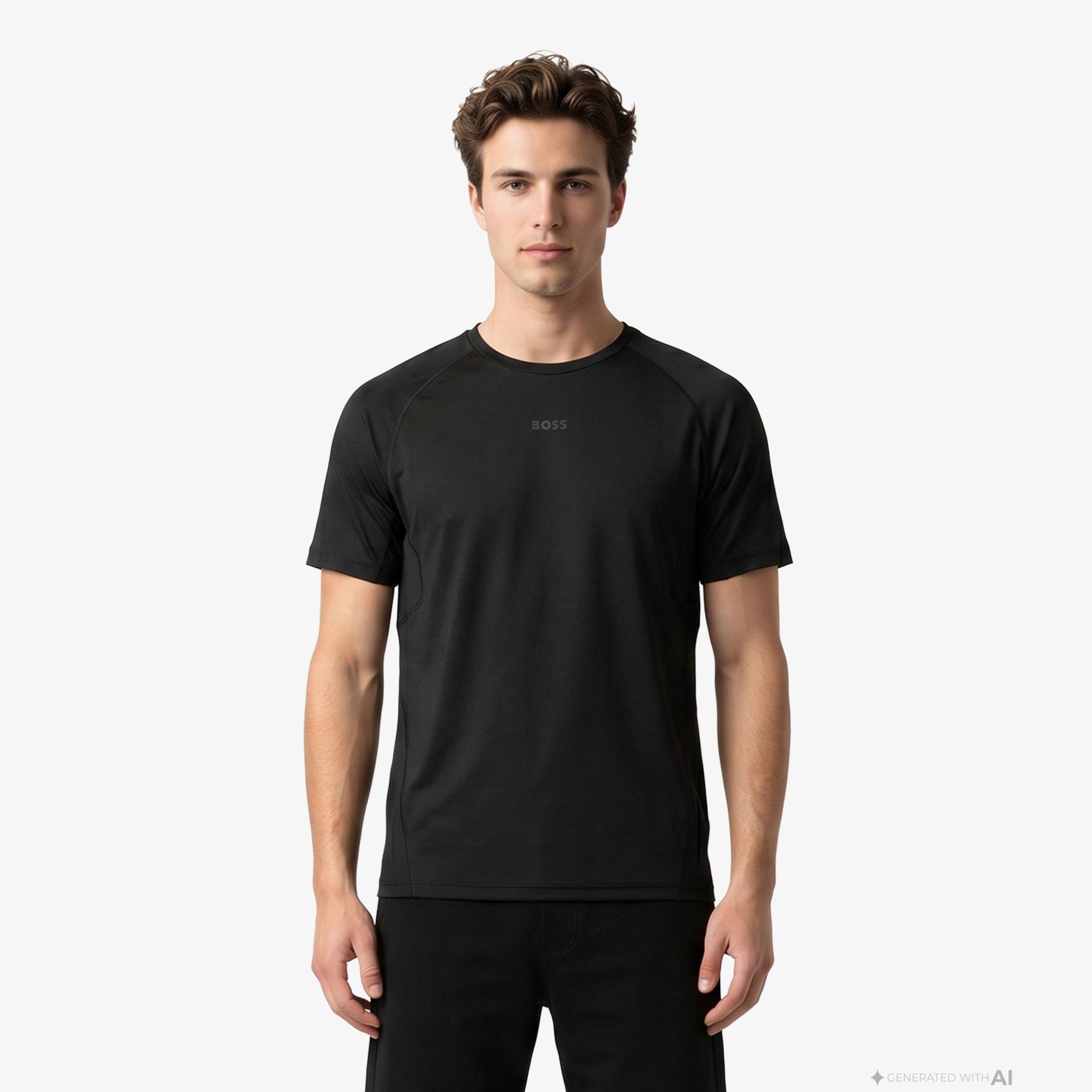 Boss Active Erkek Siyah T-Shirt