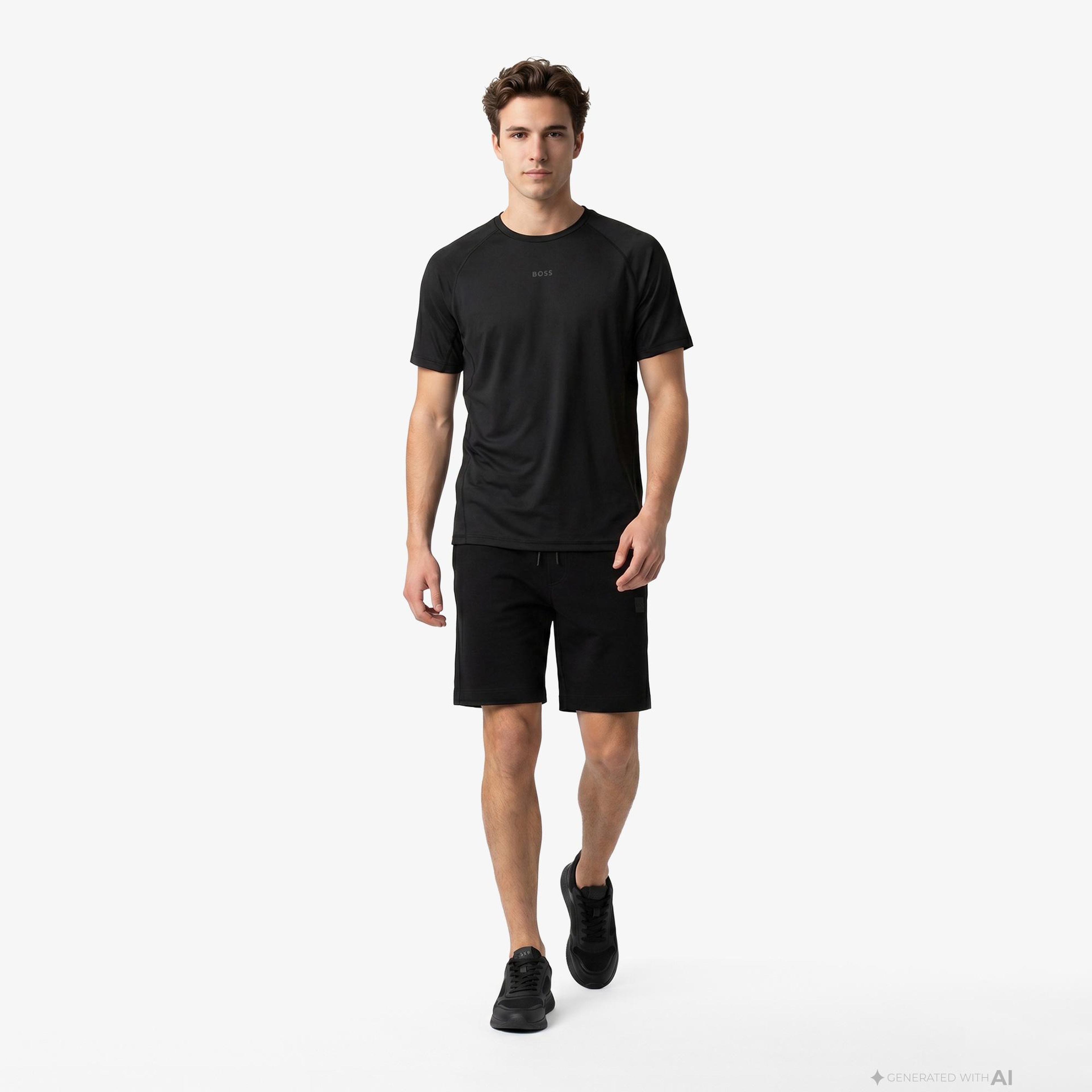 Boss Active Erkek Siyah T-Shirt
