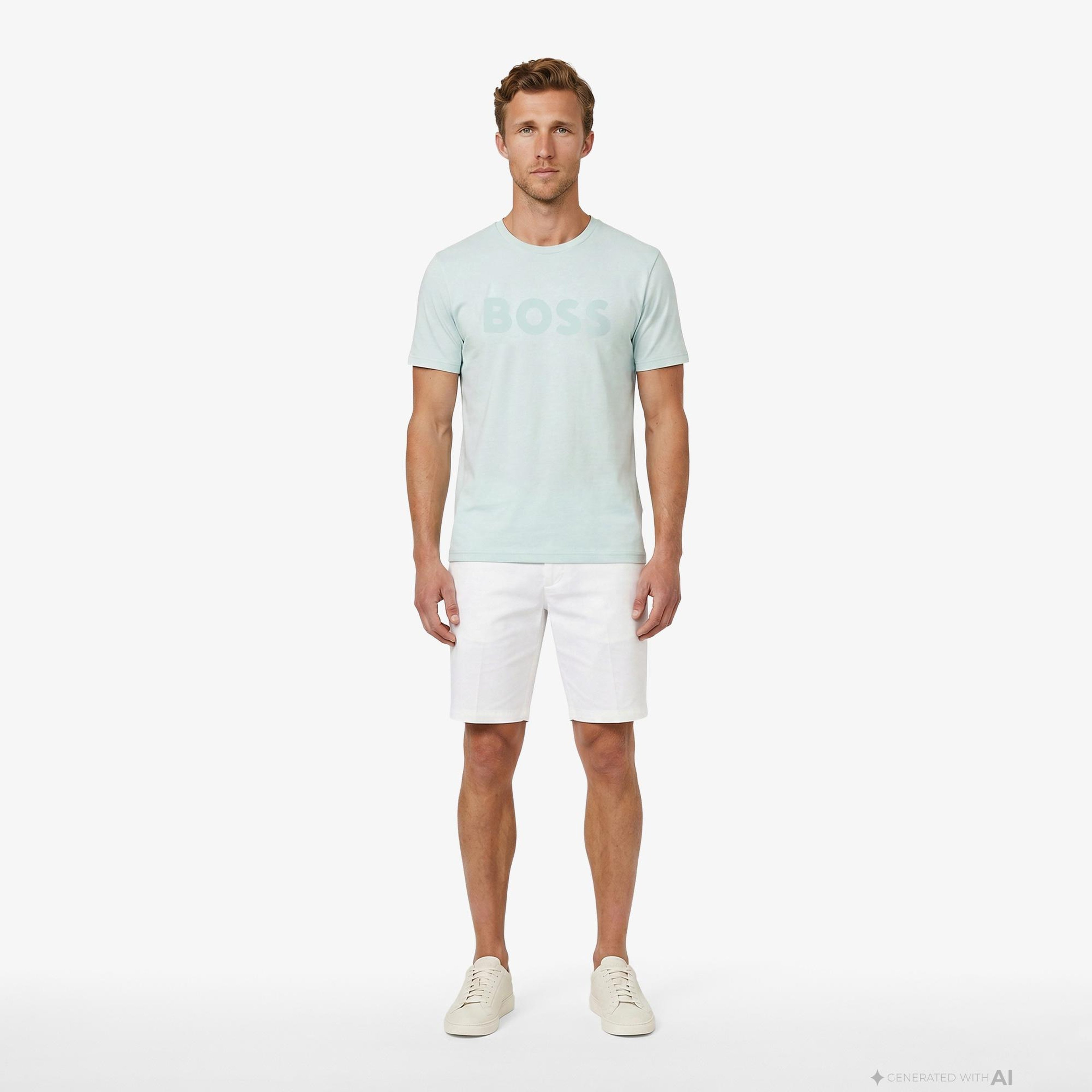 Boss Thinking Erkek Mavi T-Shirt