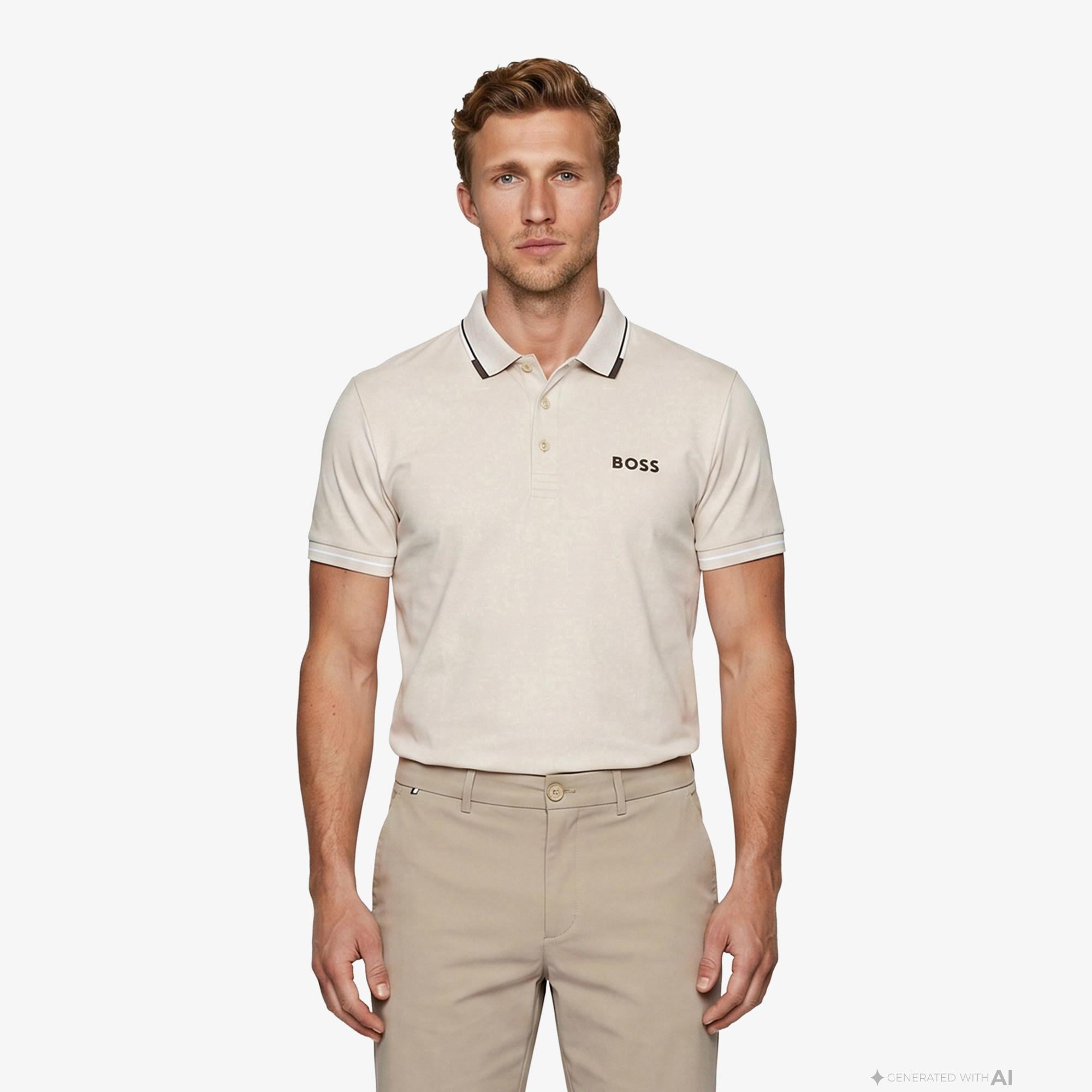 Boss Paul Pro Erkek Bej Polo