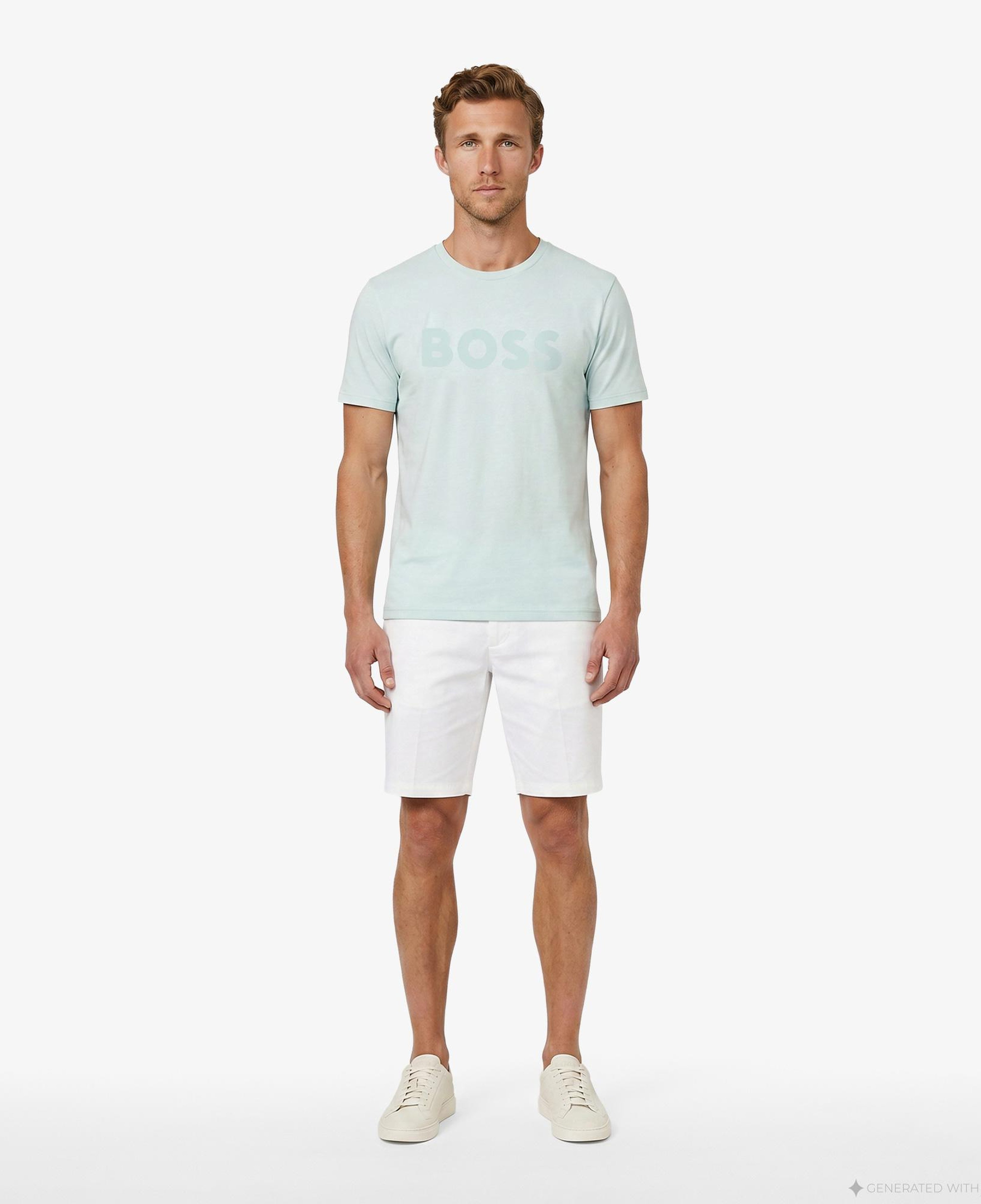 Boss Thinking Erkek Mavi T-Shirt