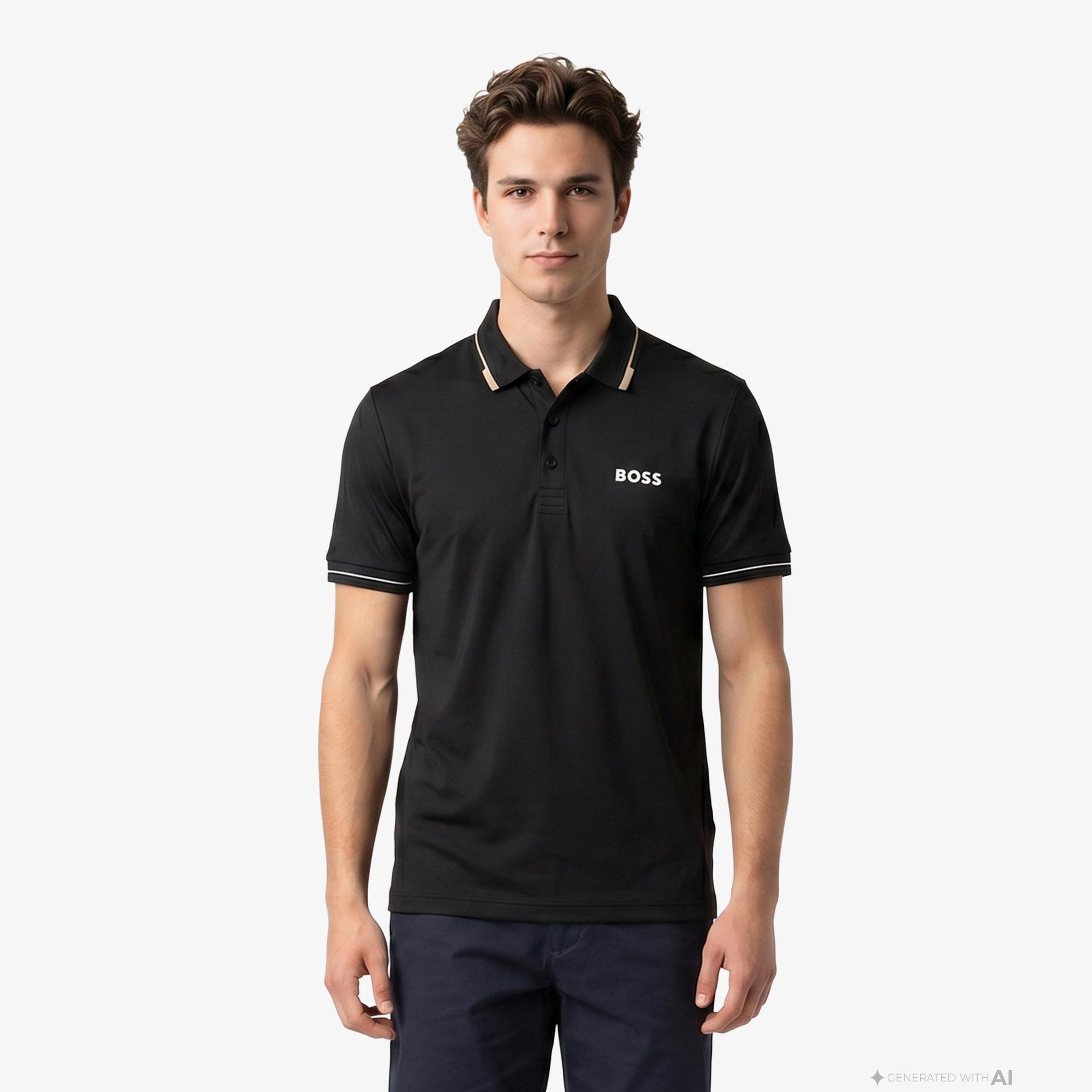 Boss Paul Pro Erkek Siyah Polo
