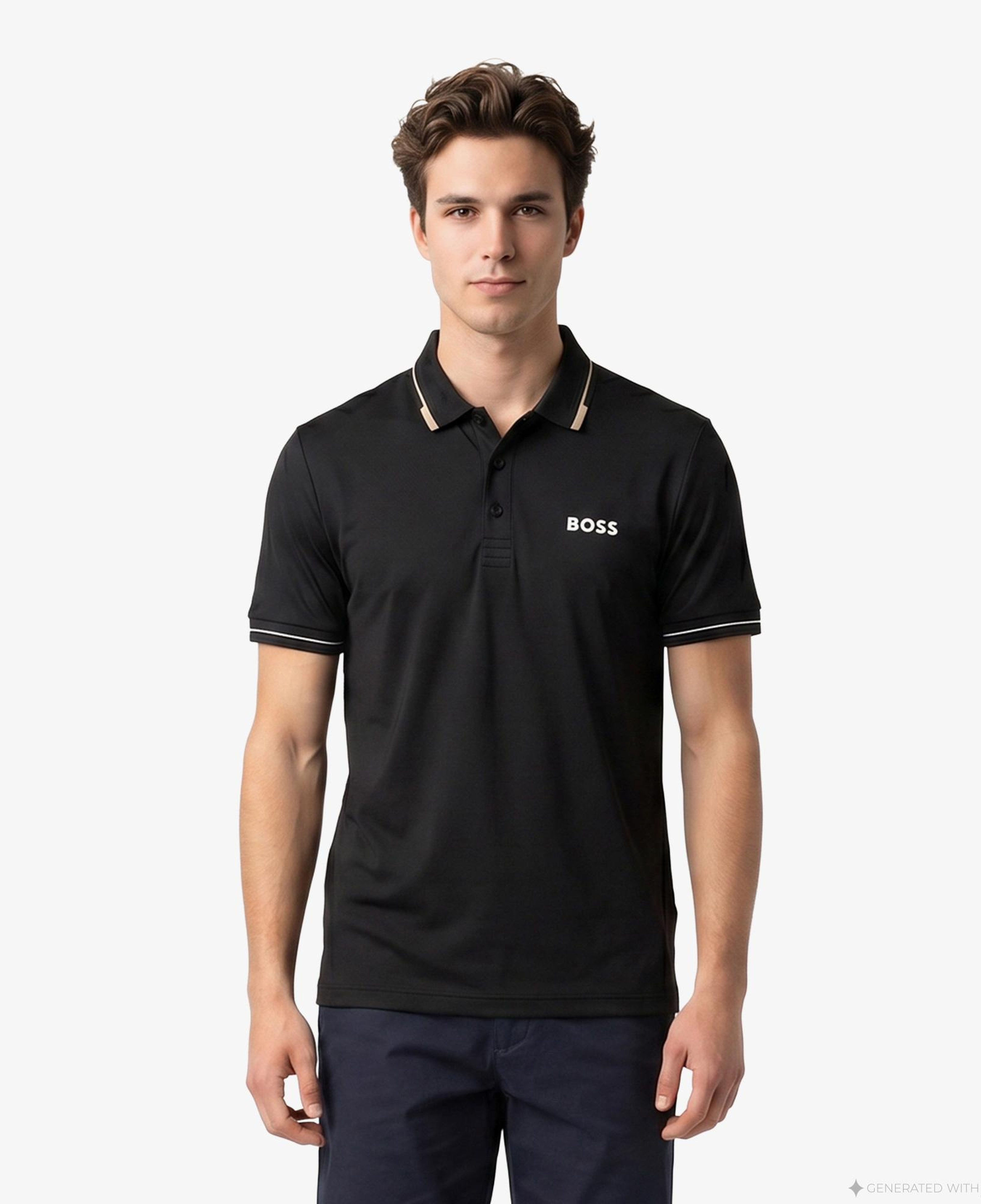 Boss Paul Pro Erkek Siyah Polo