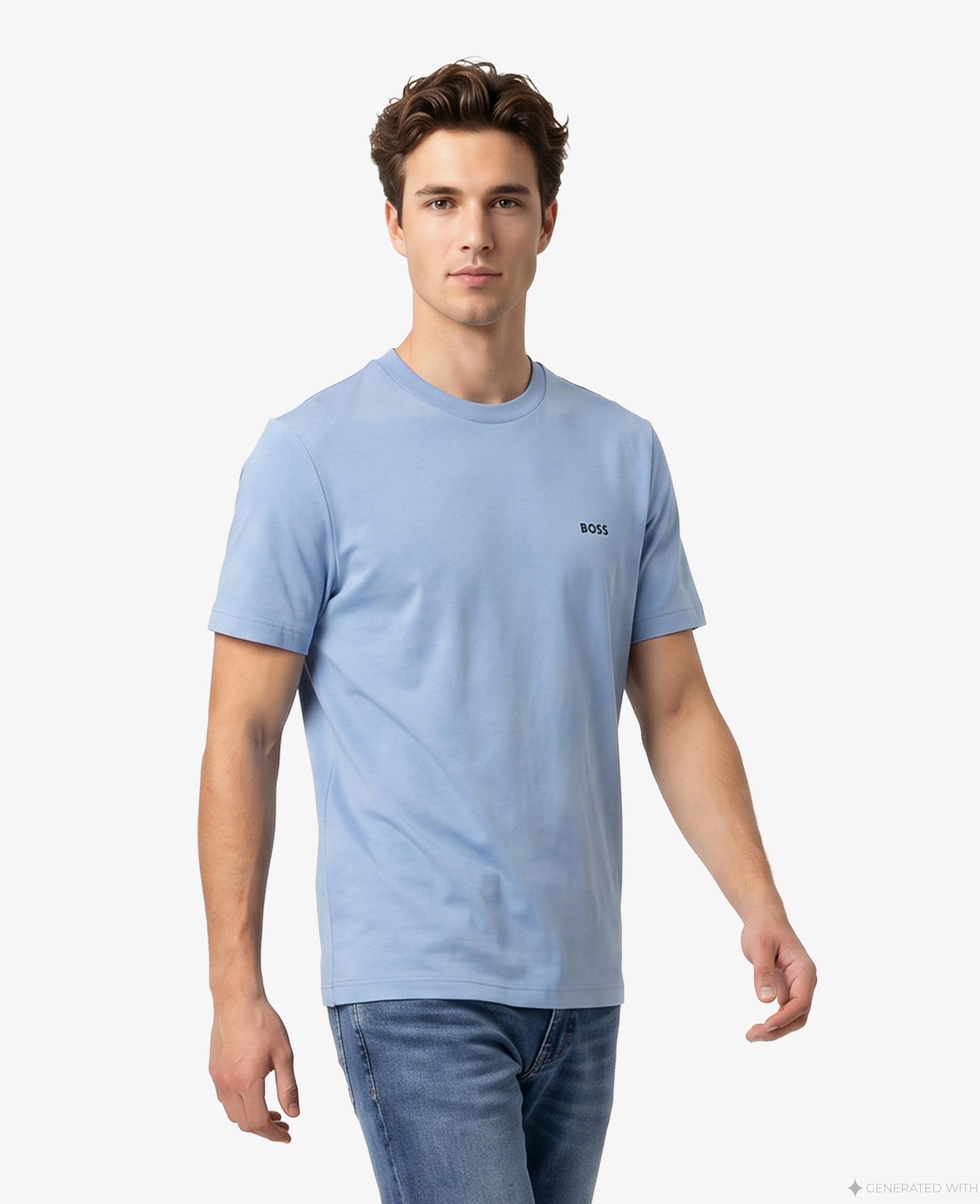 Boss Erkek Mavi T-Shirt