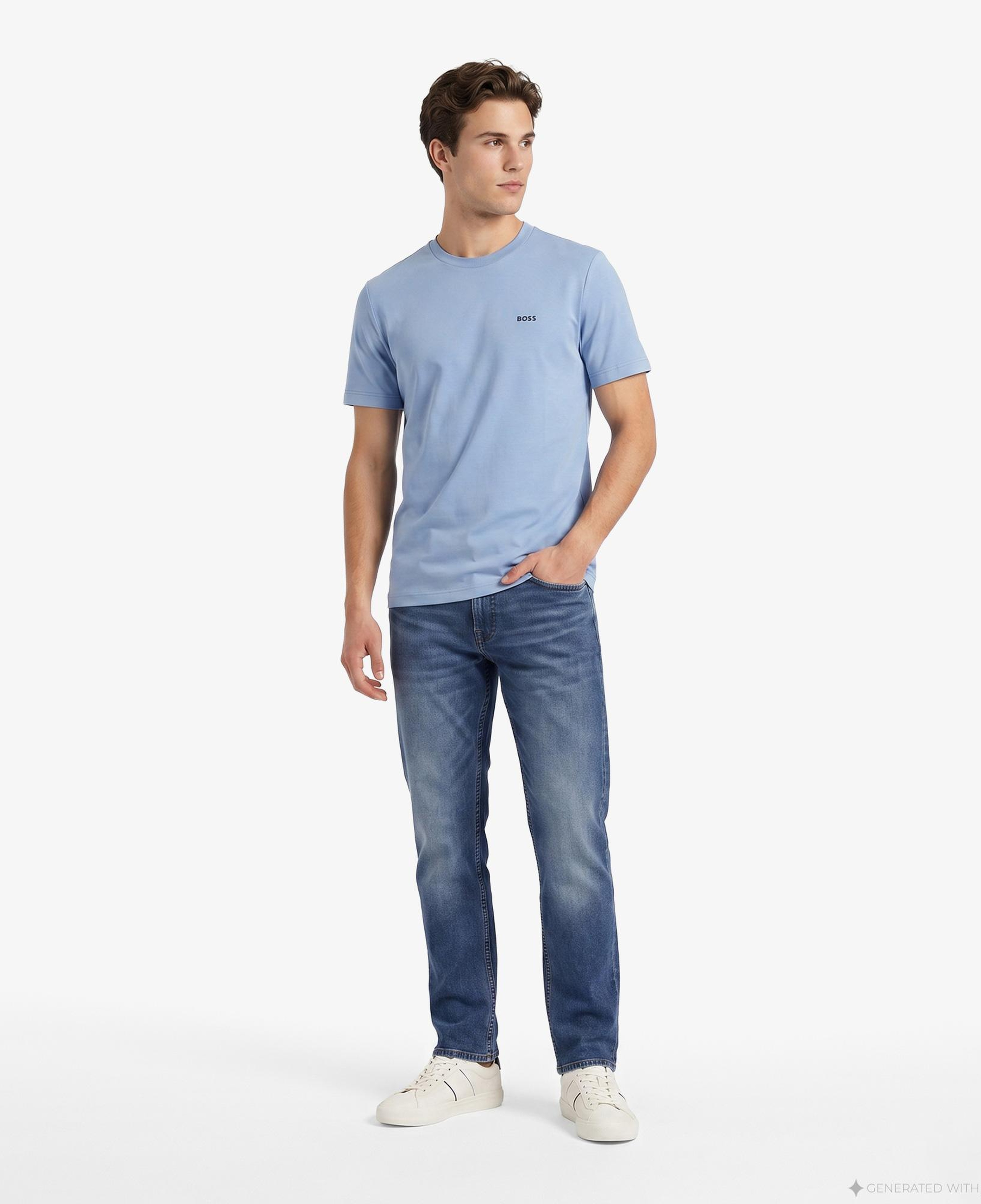Boss Erkek Mavi T-Shirt