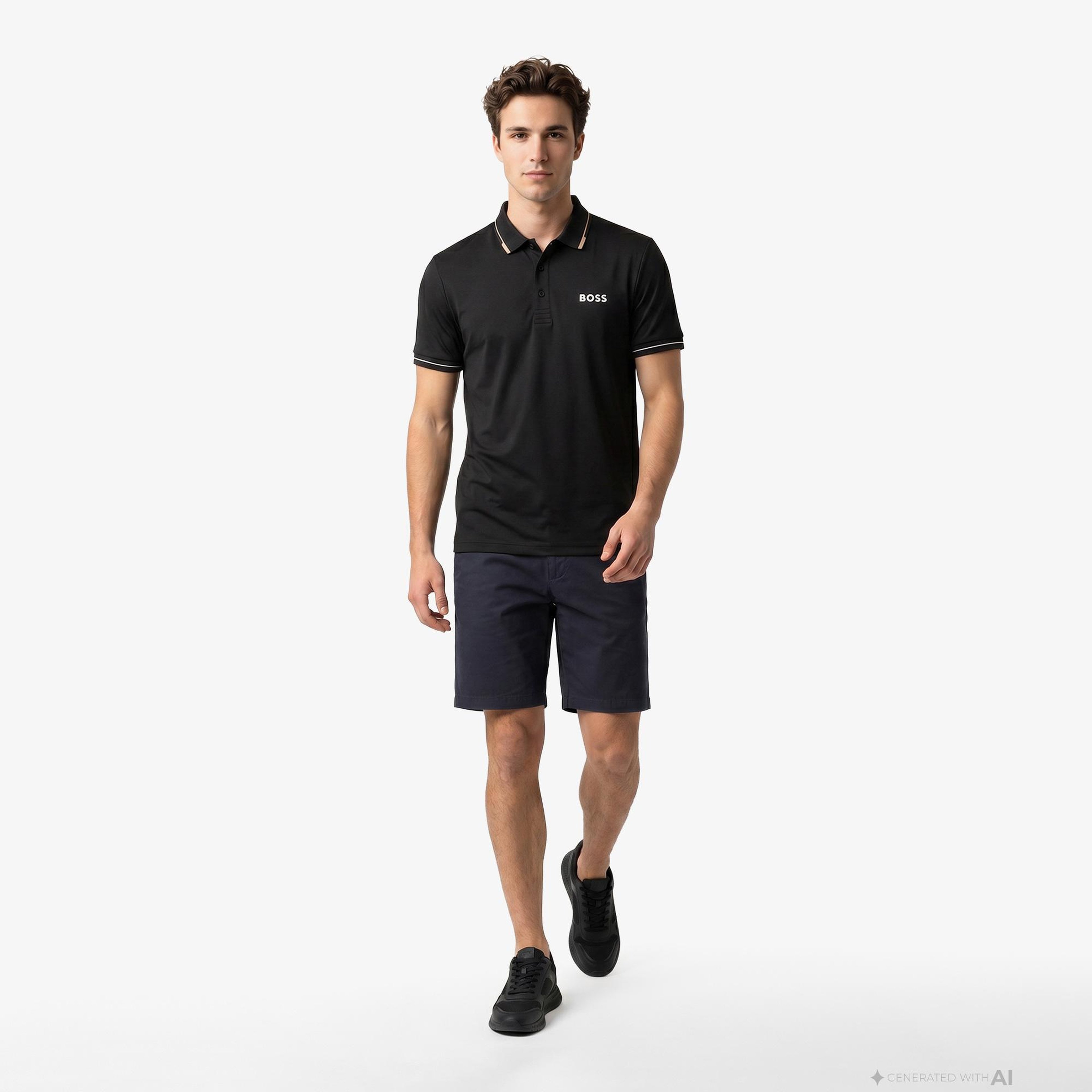Boss Paul Pro Erkek Siyah Polo