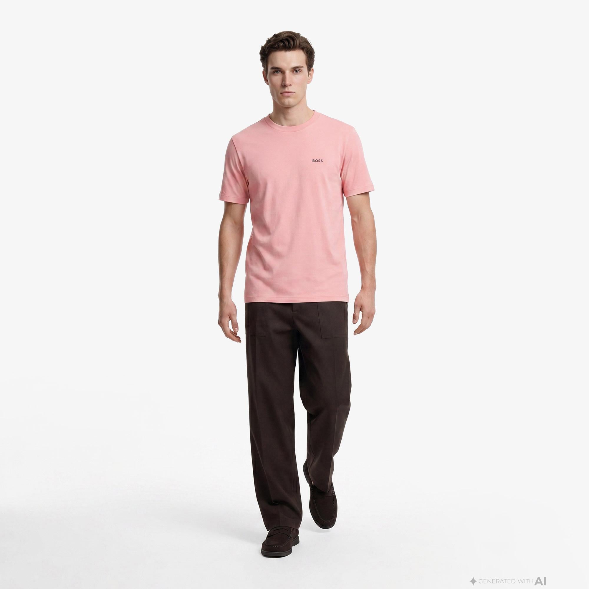 Boss Erkek Pembe T-Shirt