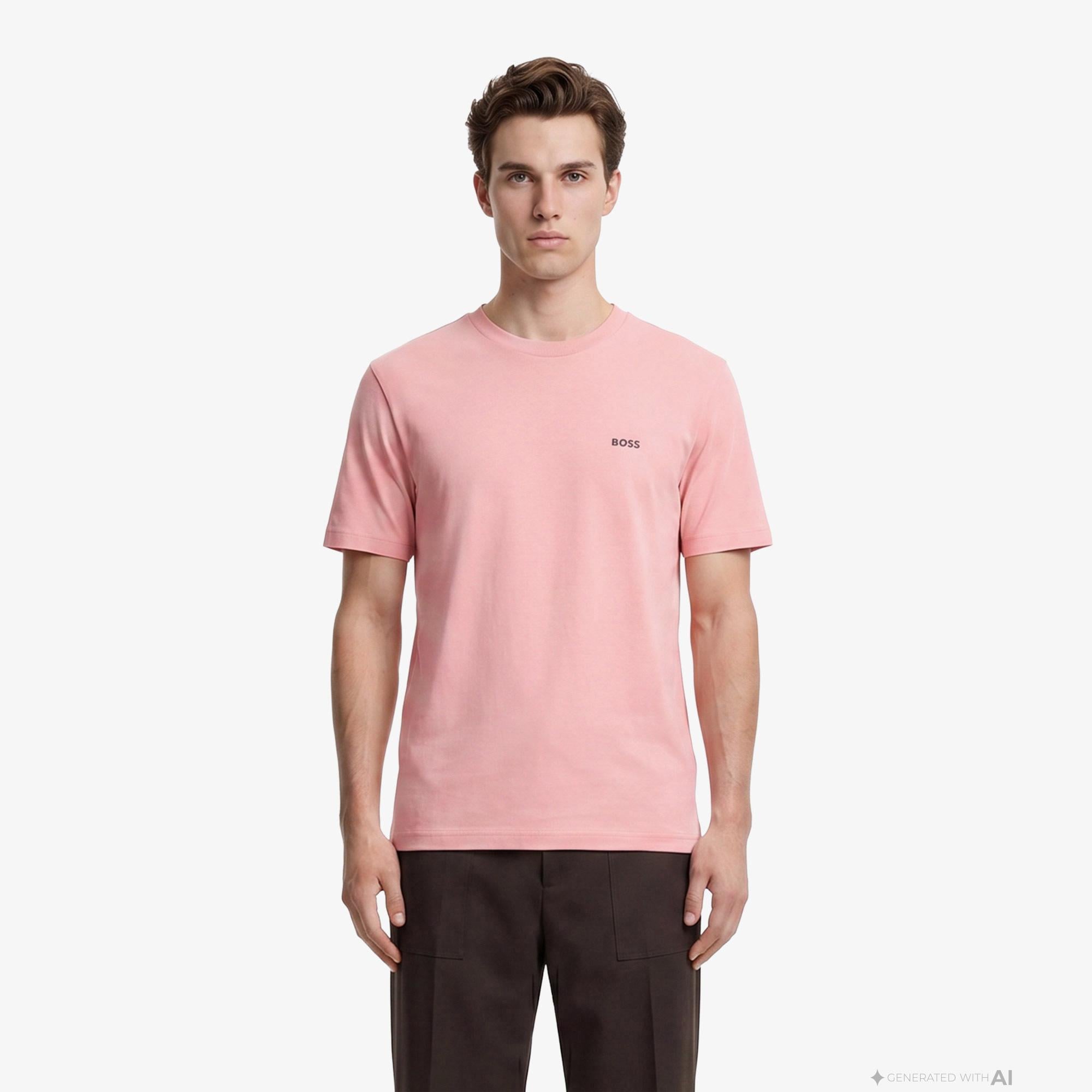 Boss Erkek Pembe T-Shirt