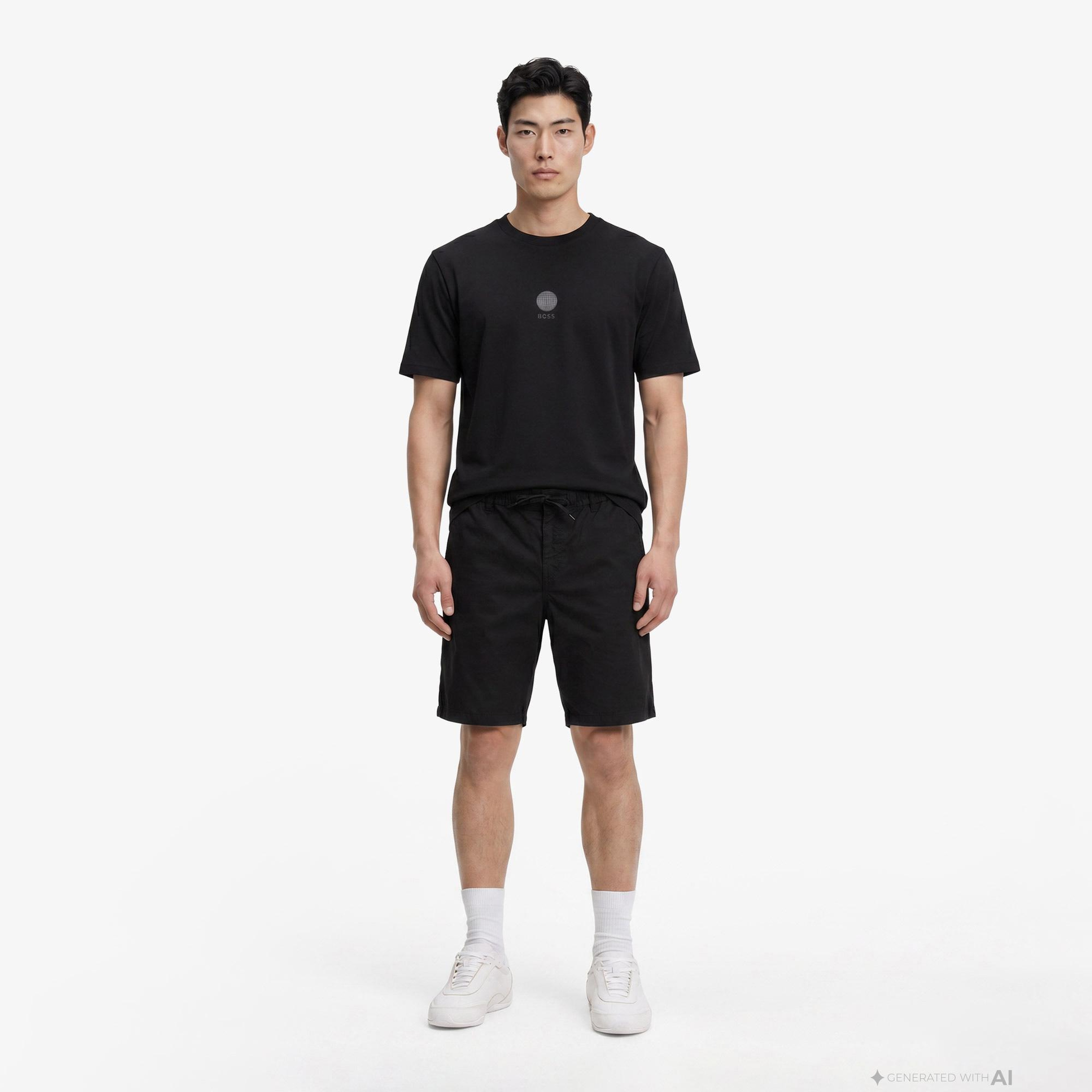 Boss Terrace Graphic Erkek Siyah T-Shirt