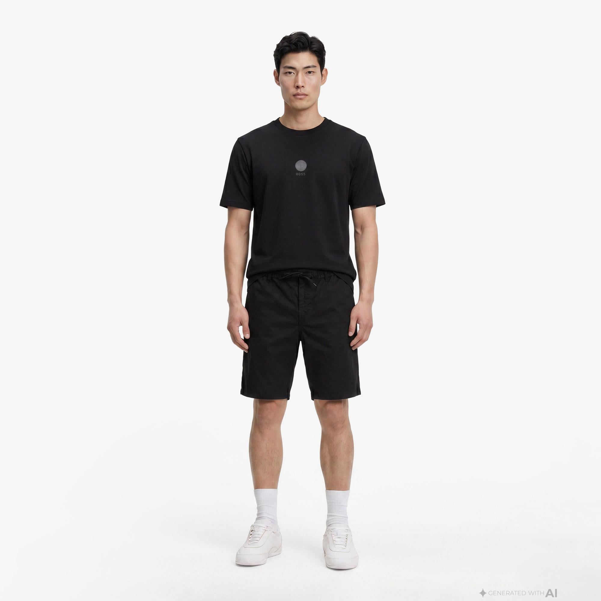 Boss Terrace Graphic Erkek Siyah T-Shirt