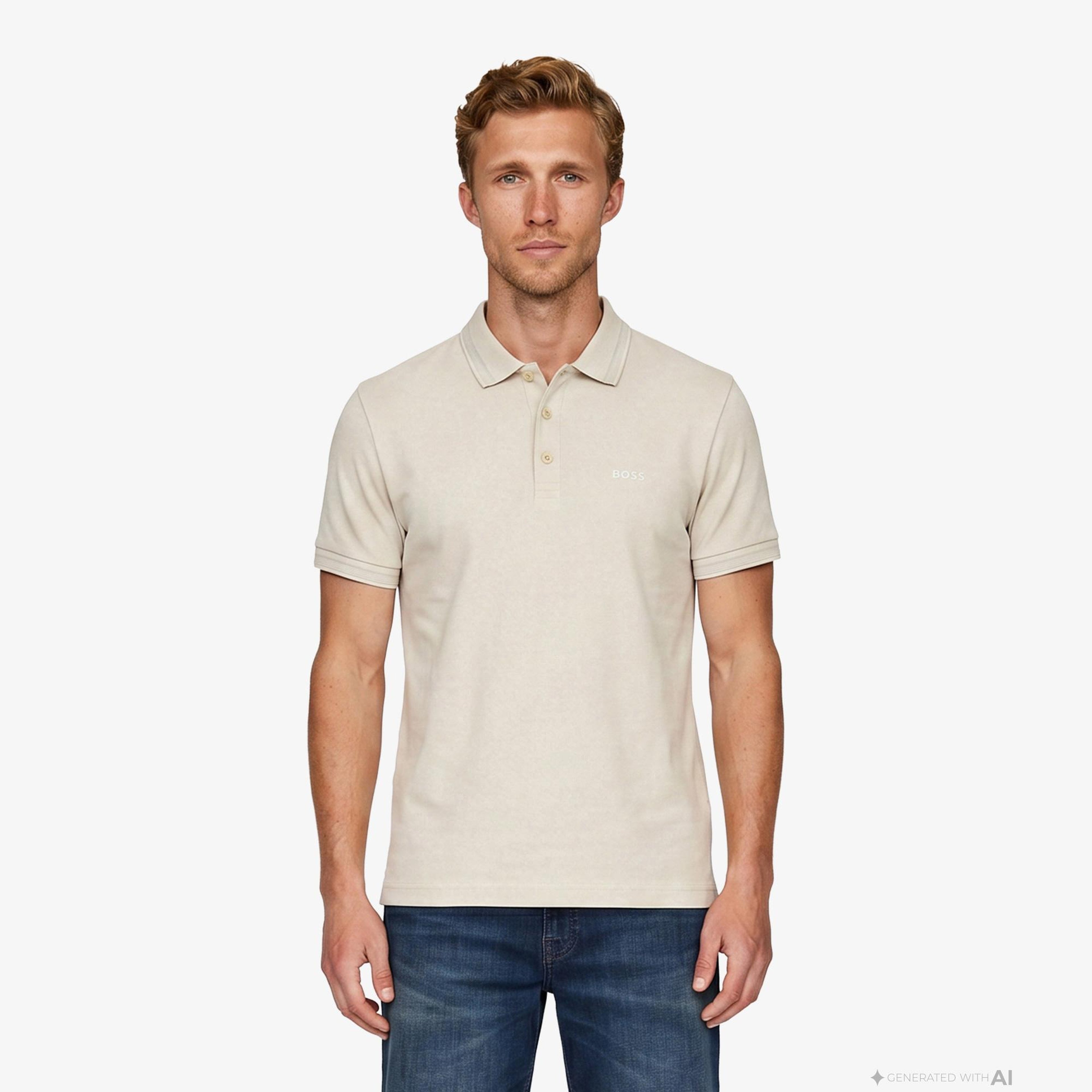 Boss Paddy Erkek Bej Polo