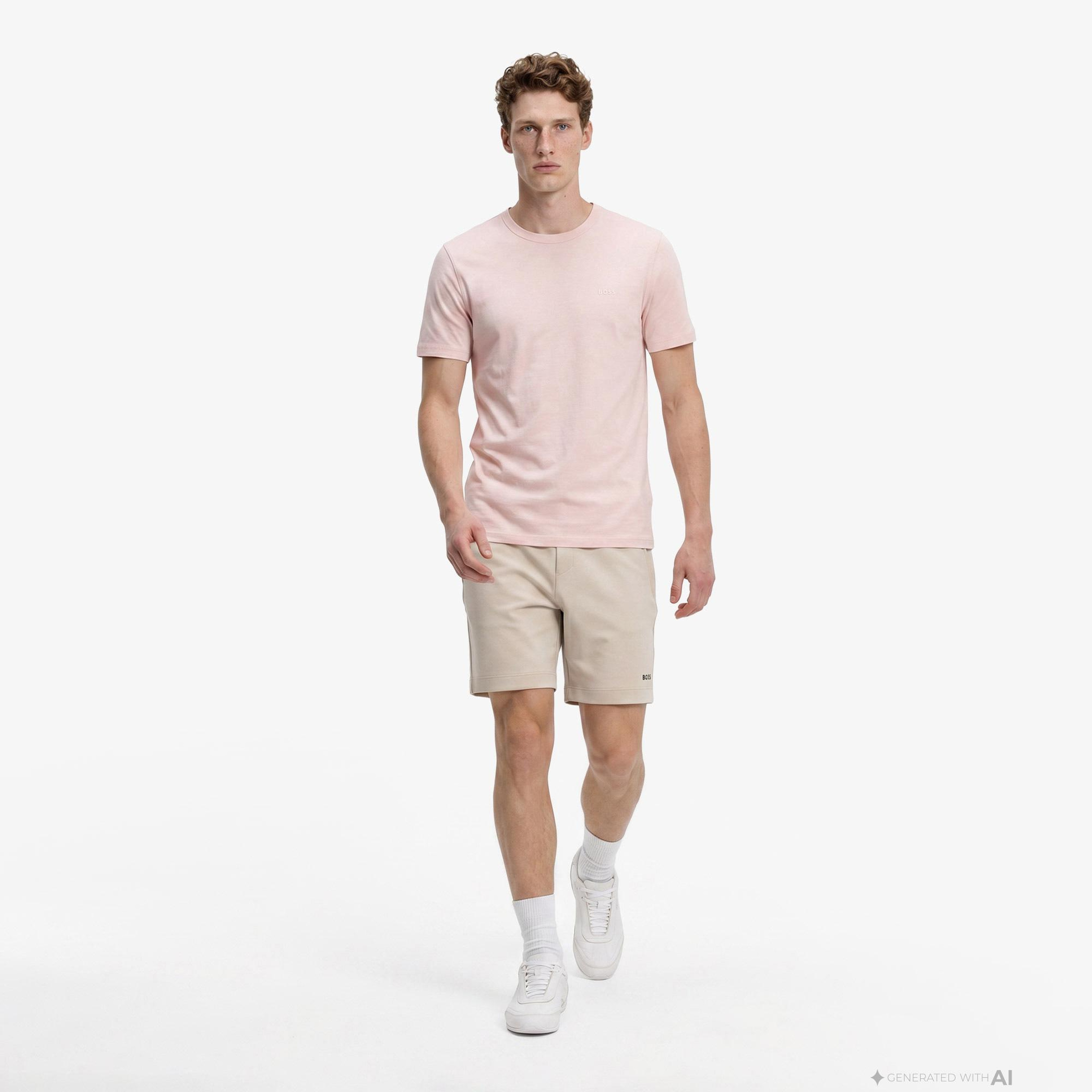 Boss Tegood Erkek Pembe T-Shirt