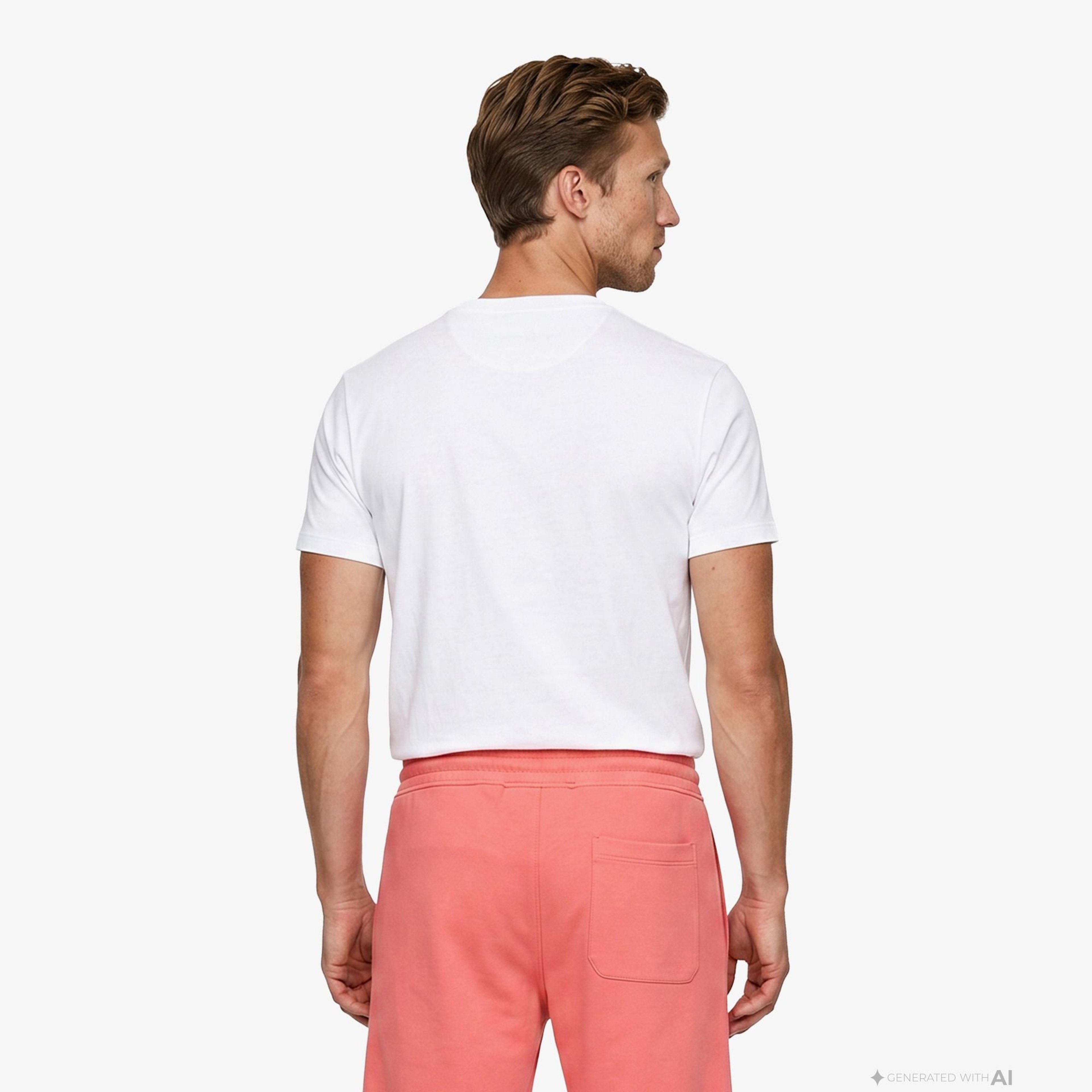 Boss Terrace Photo Erkek Beyaz T-Shirt