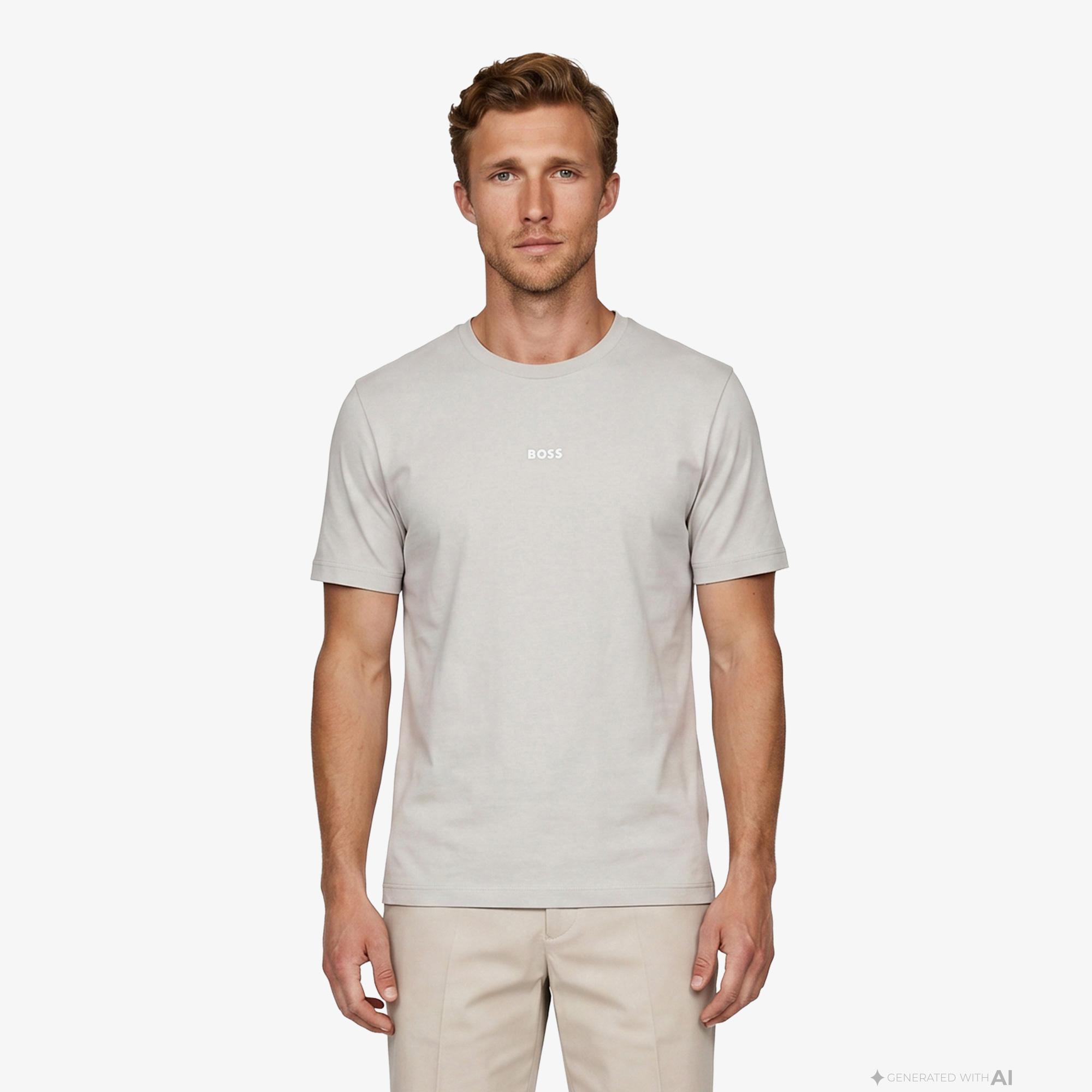 Boss Tchup Erkek Gri T-Shirt