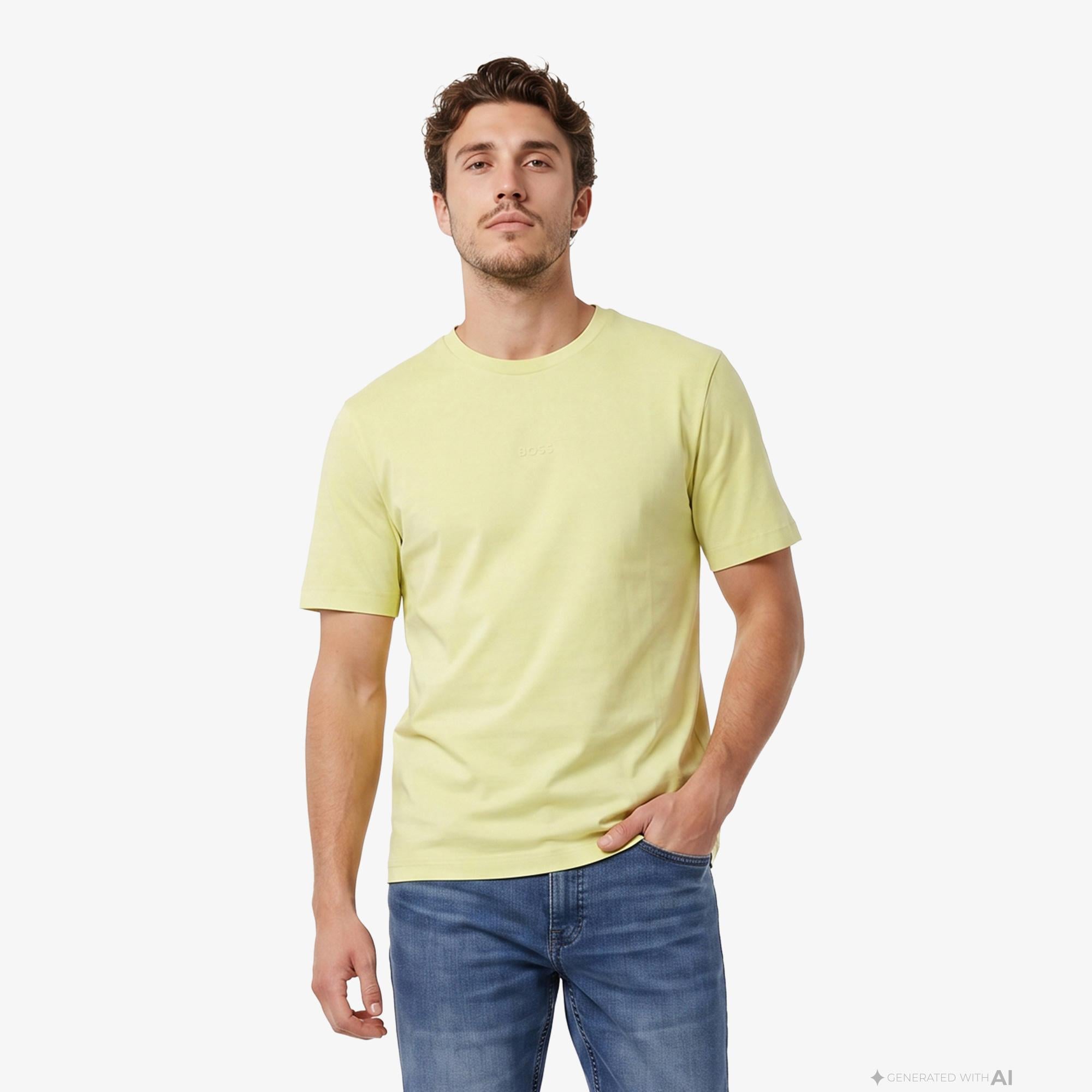 Boss Tchup Erkek Bej T-Shirt