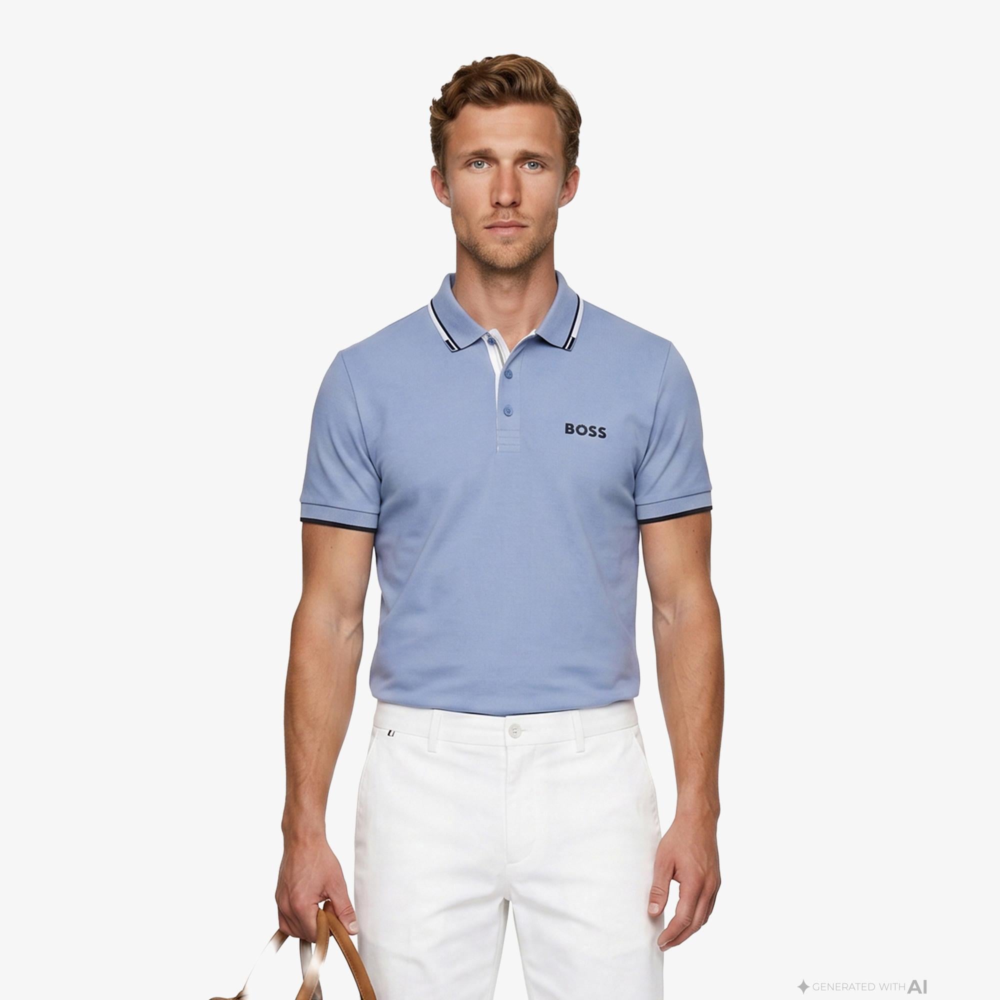 Boss Paddy Pro Erkek Mavi Polo