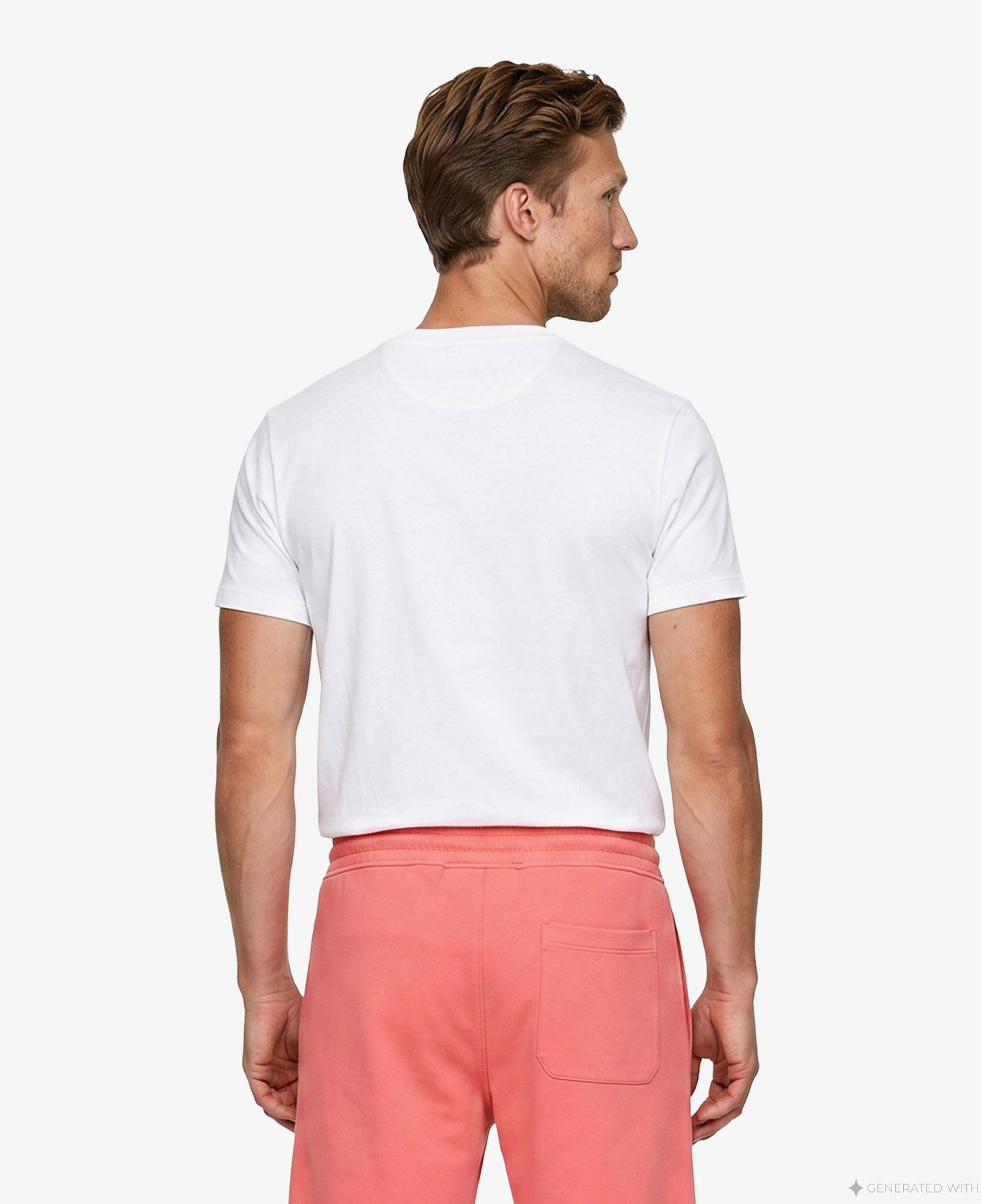 Boss Terrace Photo Erkek Beyaz T-Shirt