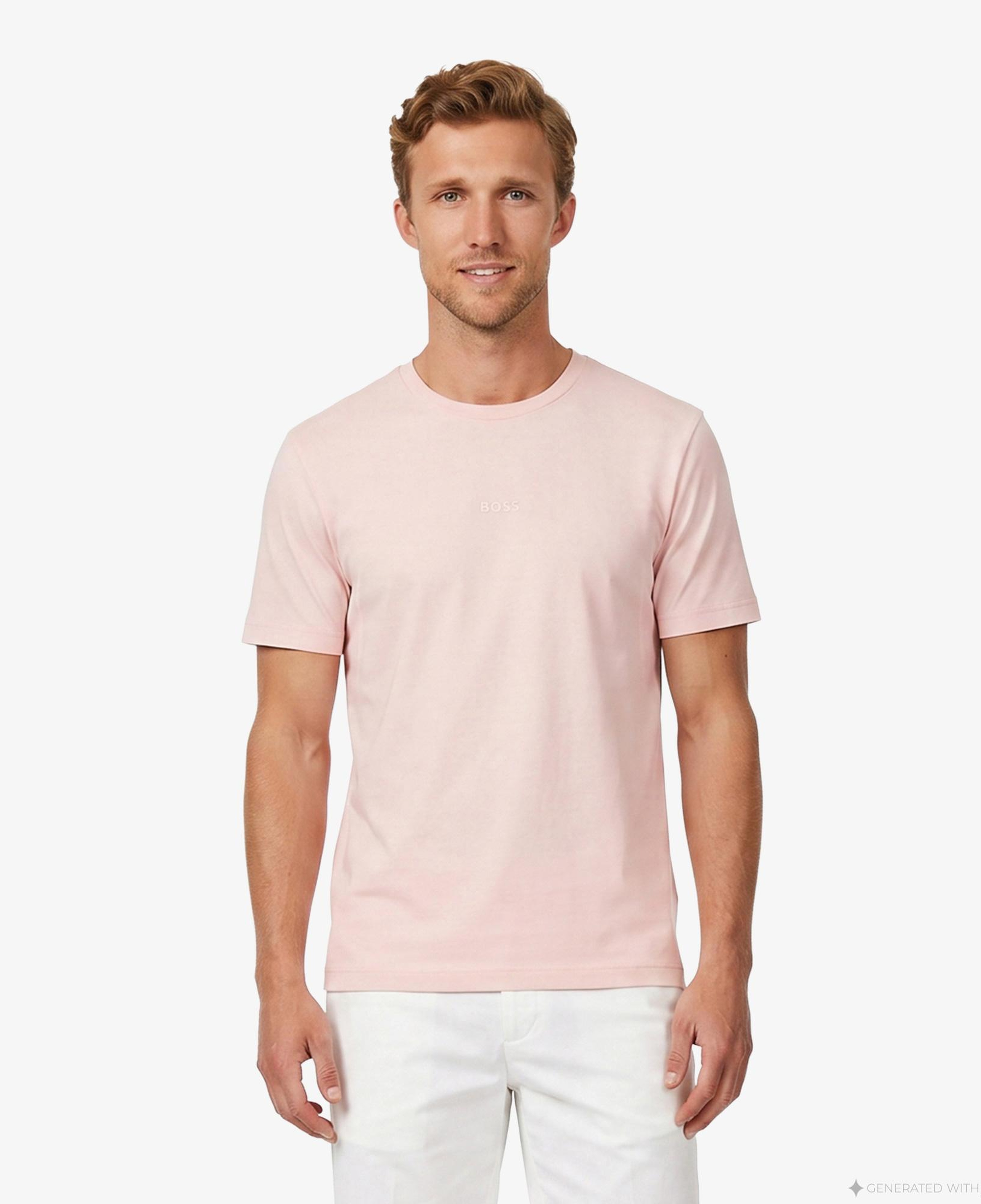 Boss Tchup Erkek Pembe T-Shirt