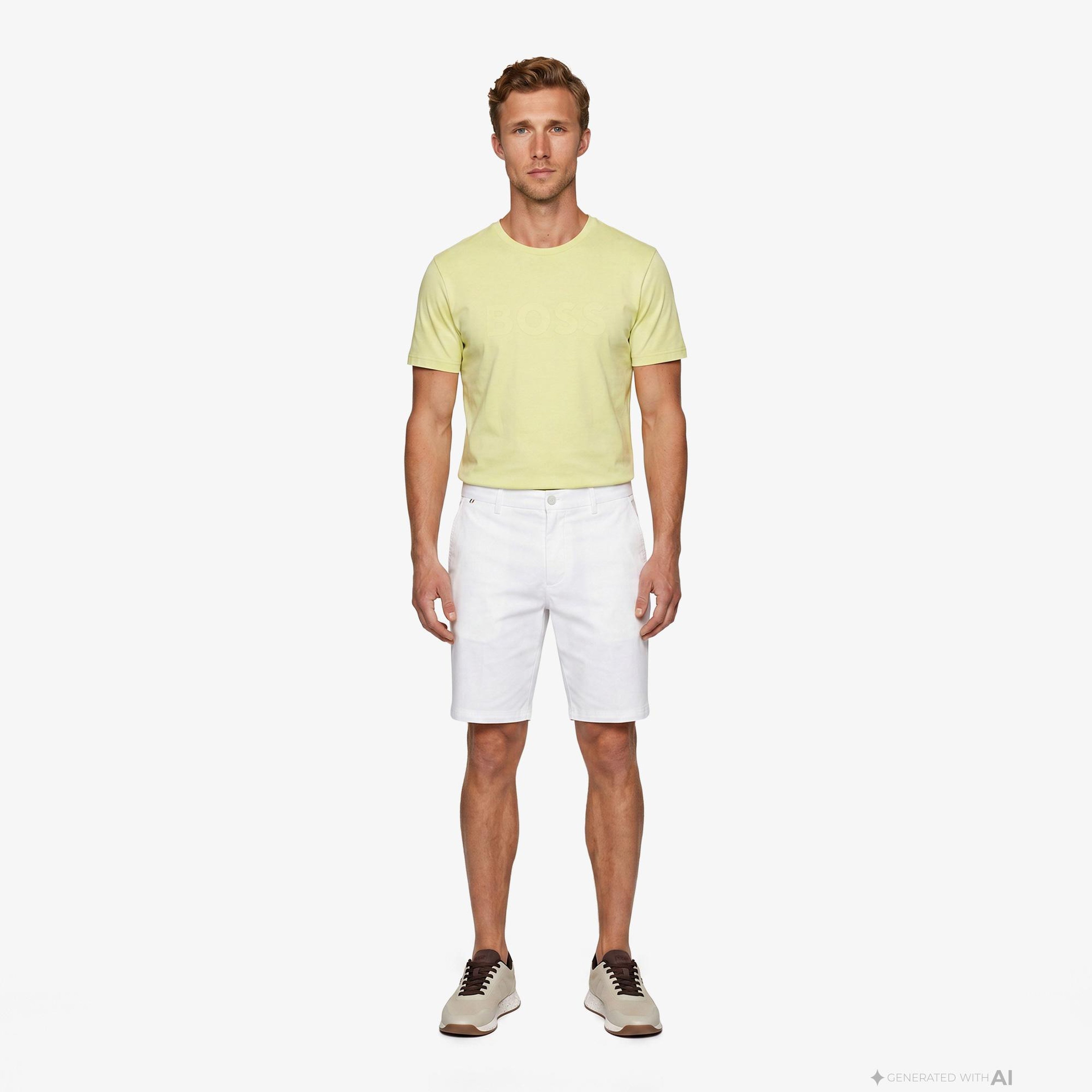 Boss Thinking Erkek Bej T-Shirt