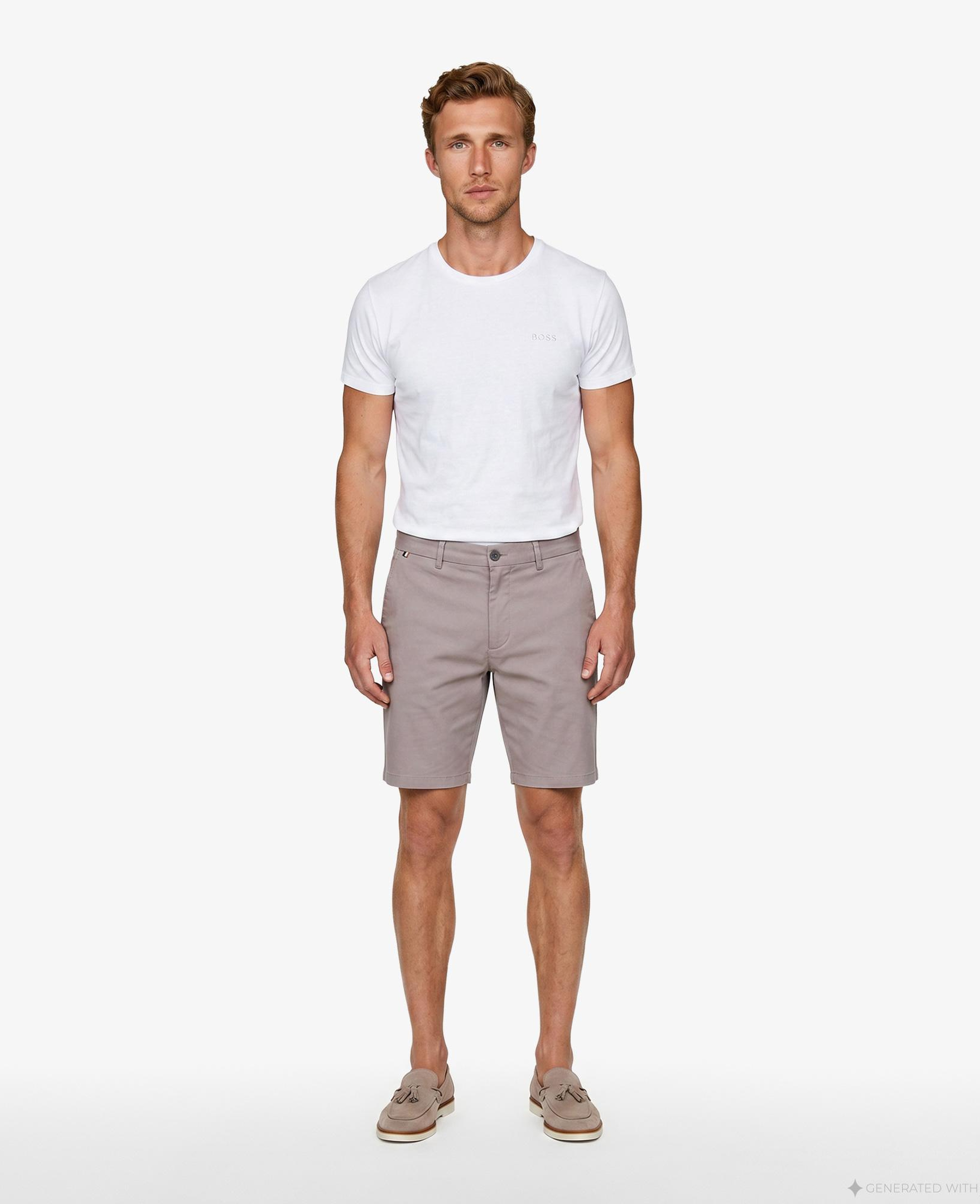 Boss Interlock Erkek Beyaz T-Shirt