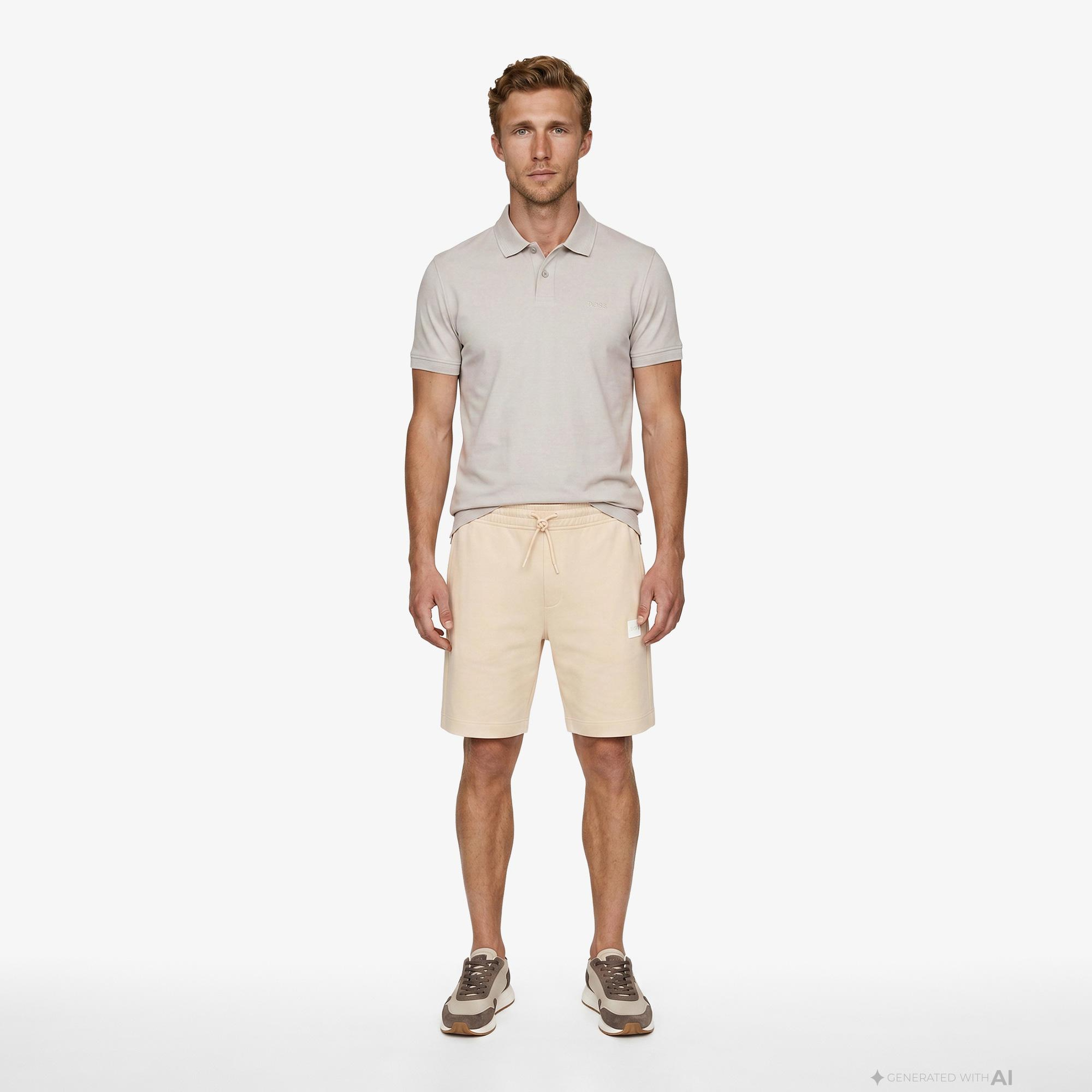 Boss Interlock Erkek Gri Polo