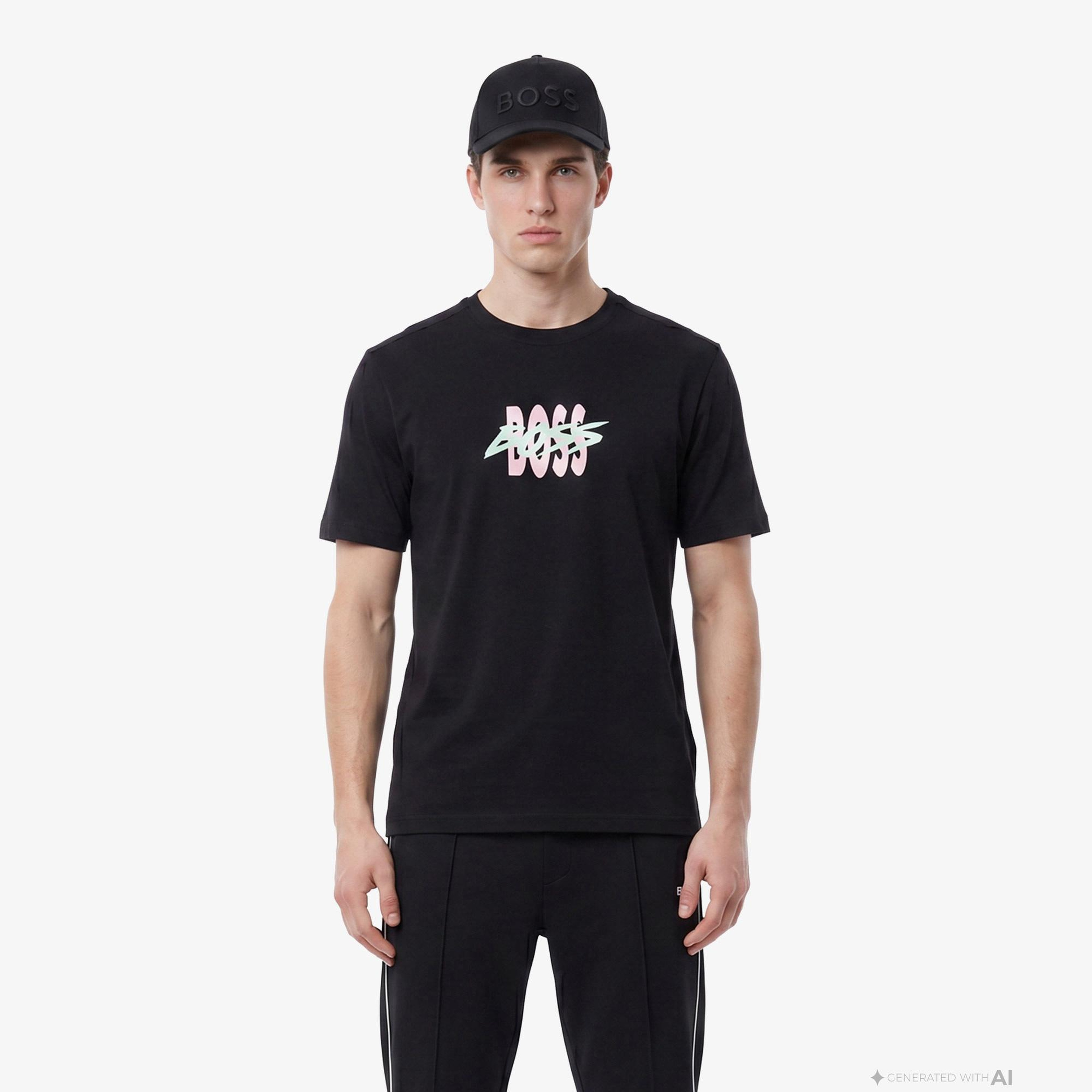 Boss Bass Erkek Siyah T-Shirt