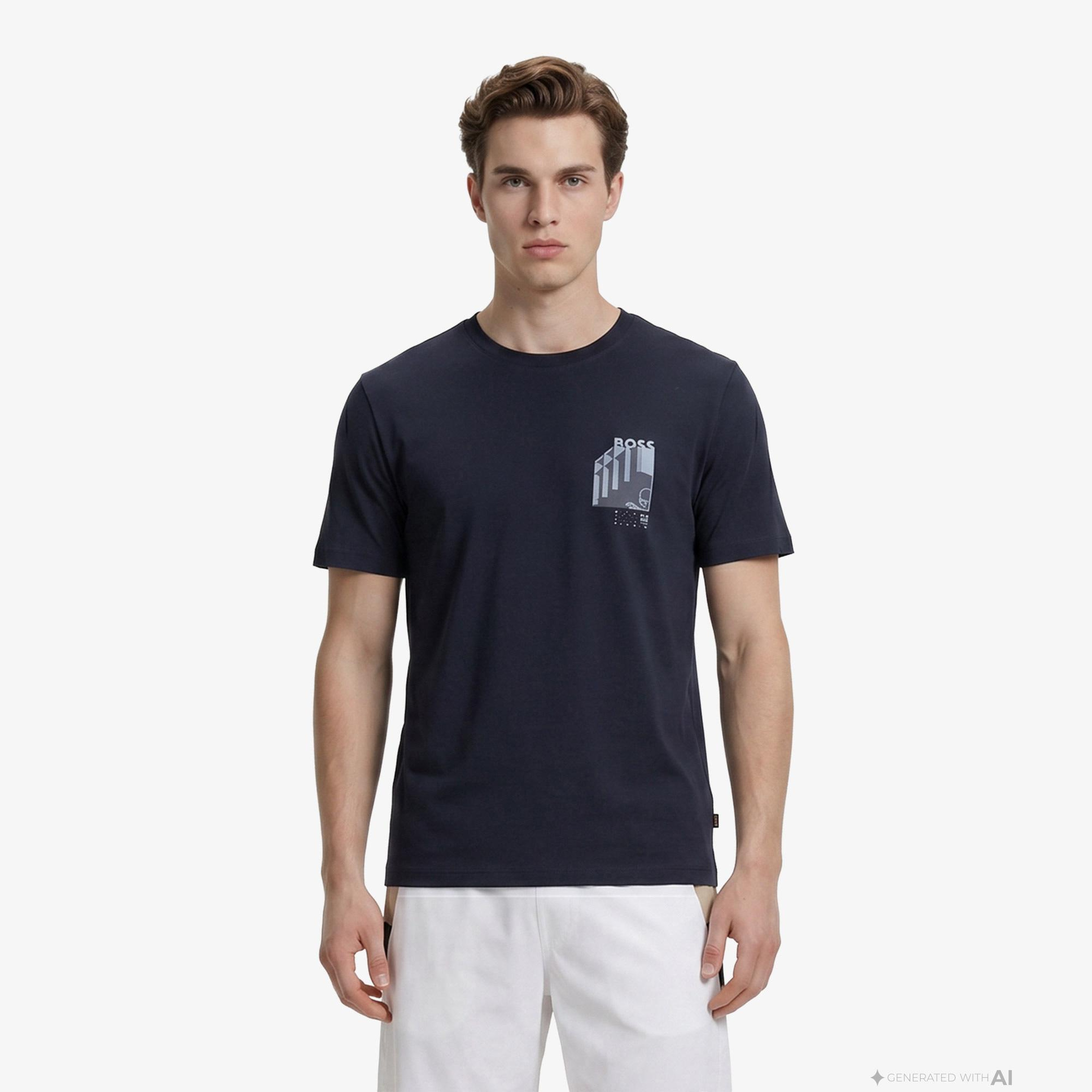 Boss Board Erkek Lacivert T-Shirt