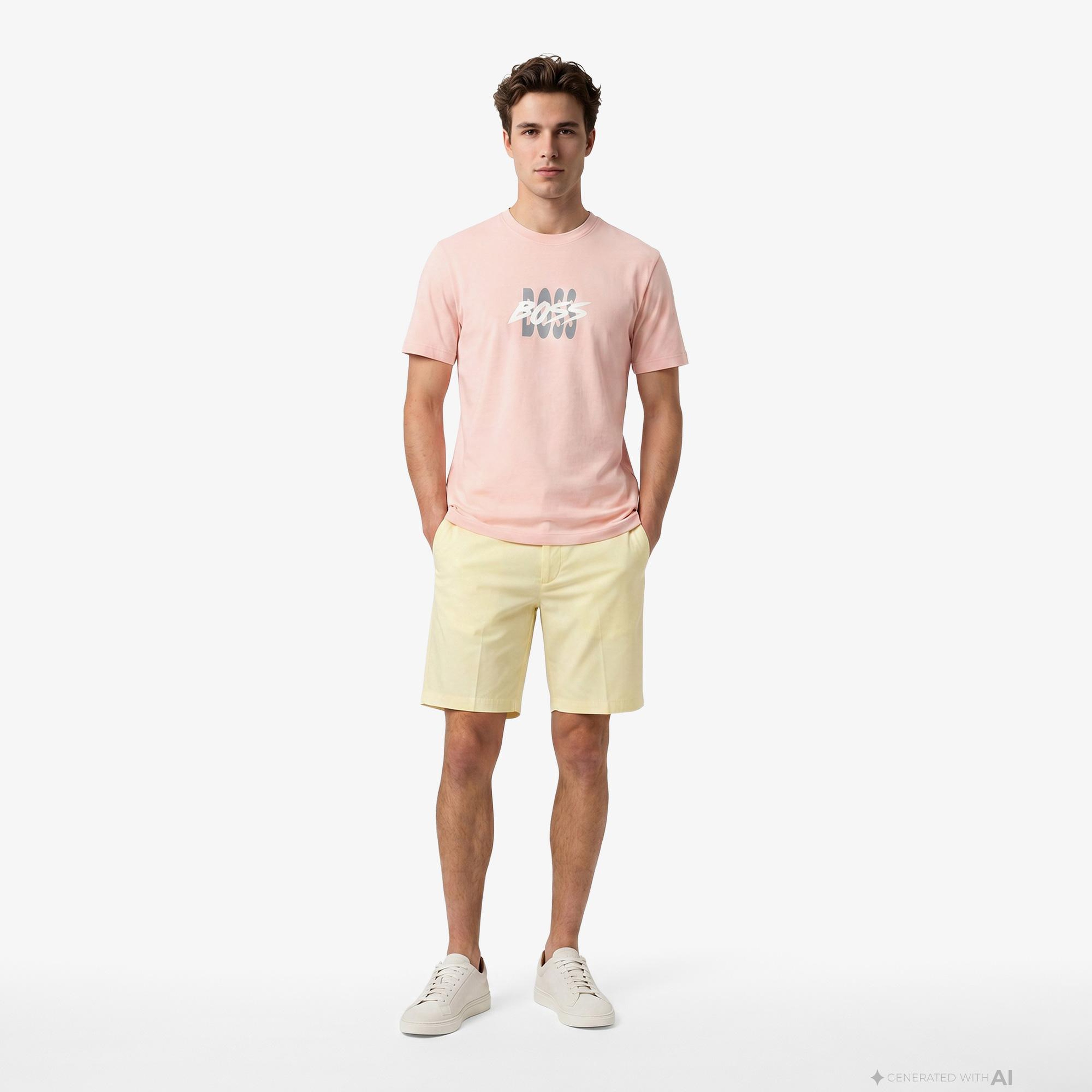 Boss Bass Erkek Pembe T-Shirt