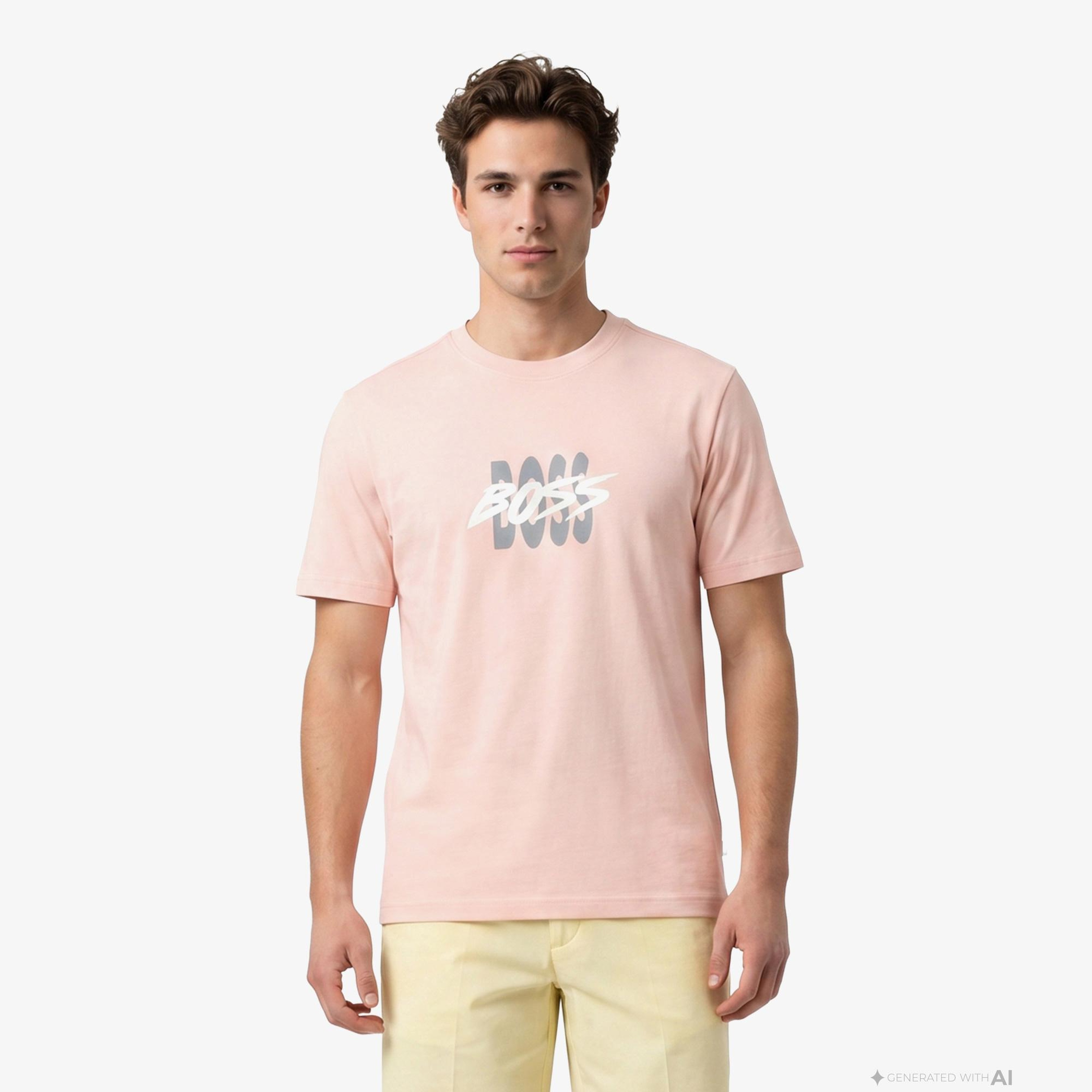Boss Bass Erkek Pembe T-Shirt