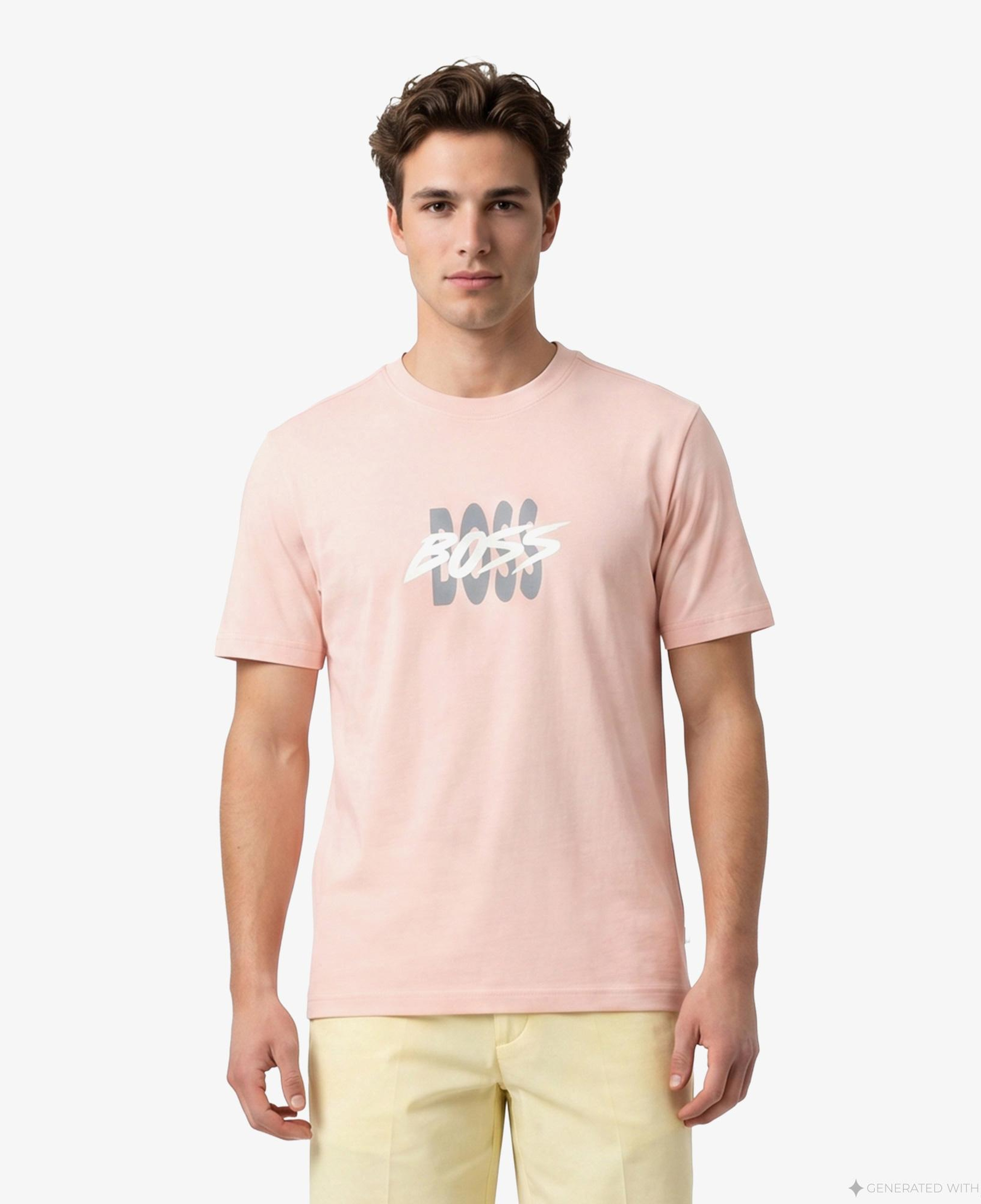 Boss Bass Erkek Pembe T-Shirt
