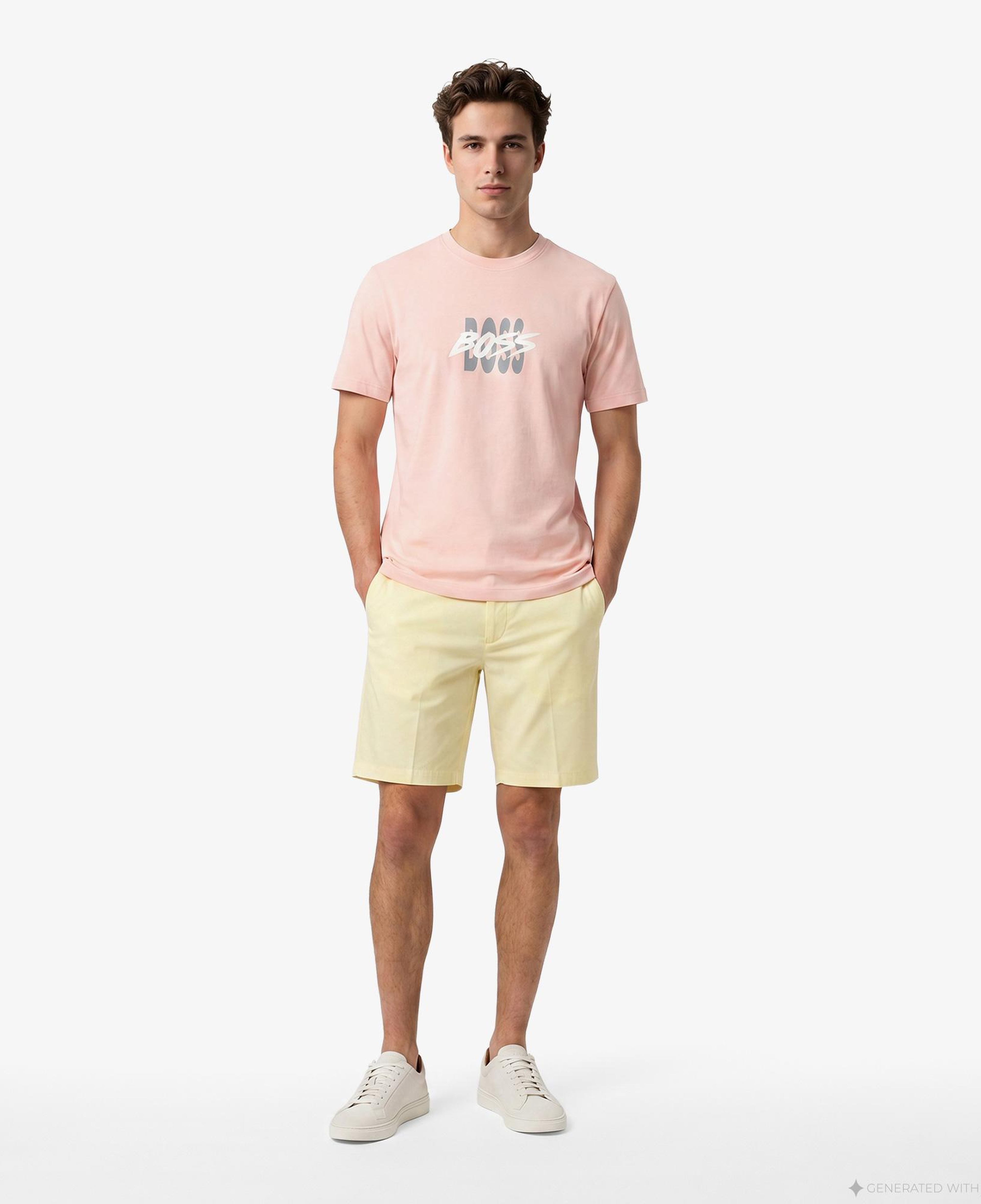 Boss Bass Erkek Pembe T-Shirt