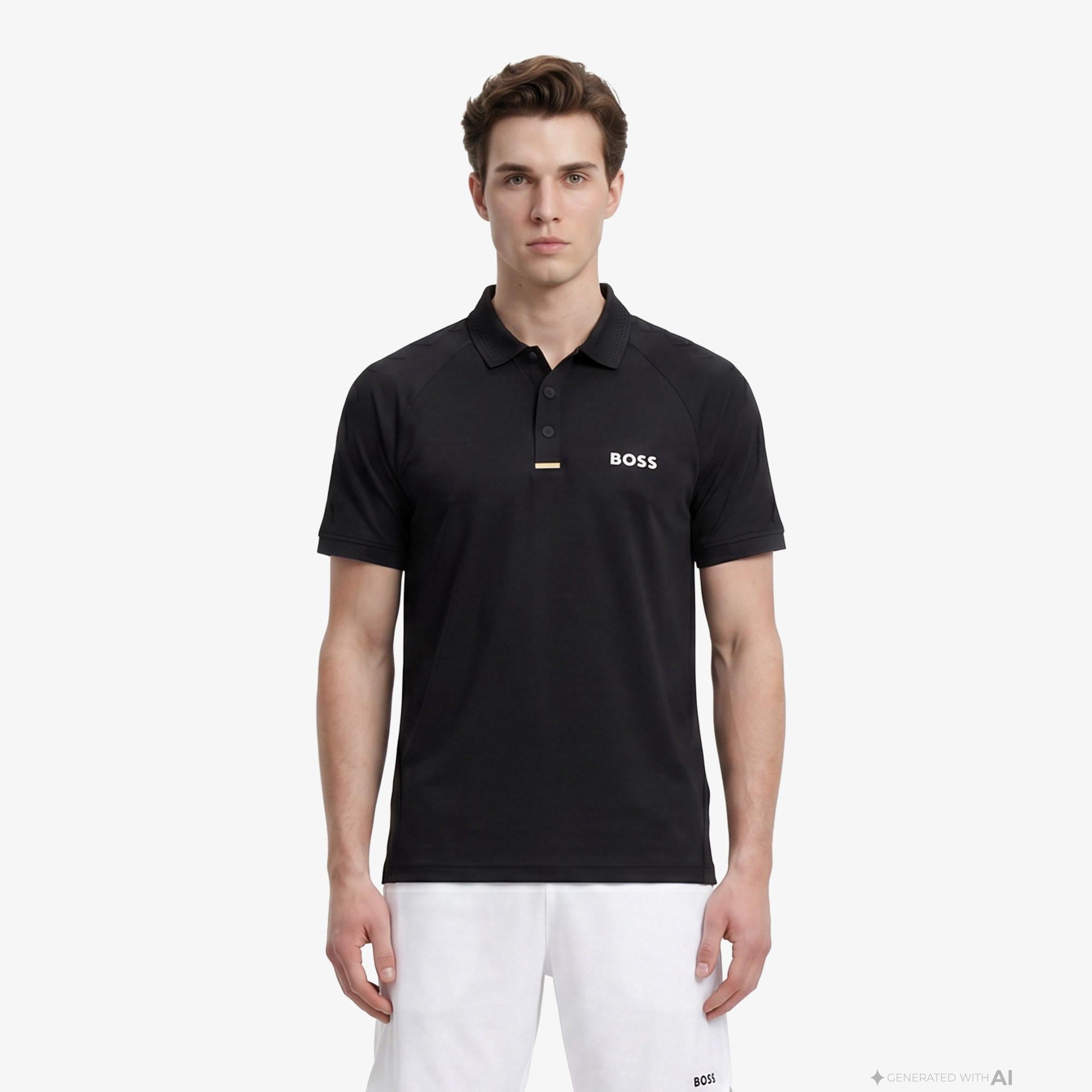 Boss Paddytech Erkek Siyah Polo