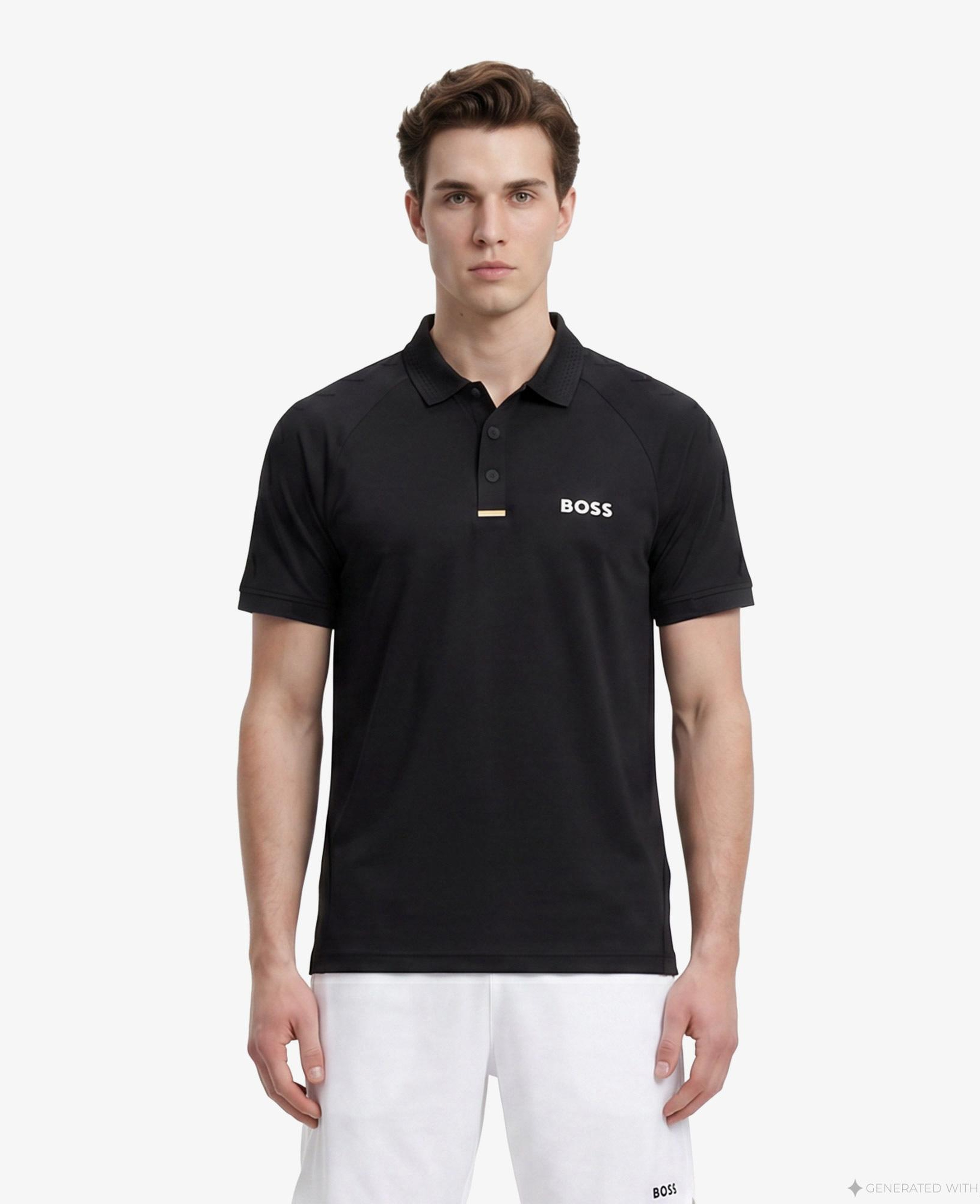 Boss Paddytech Erkek Siyah Polo