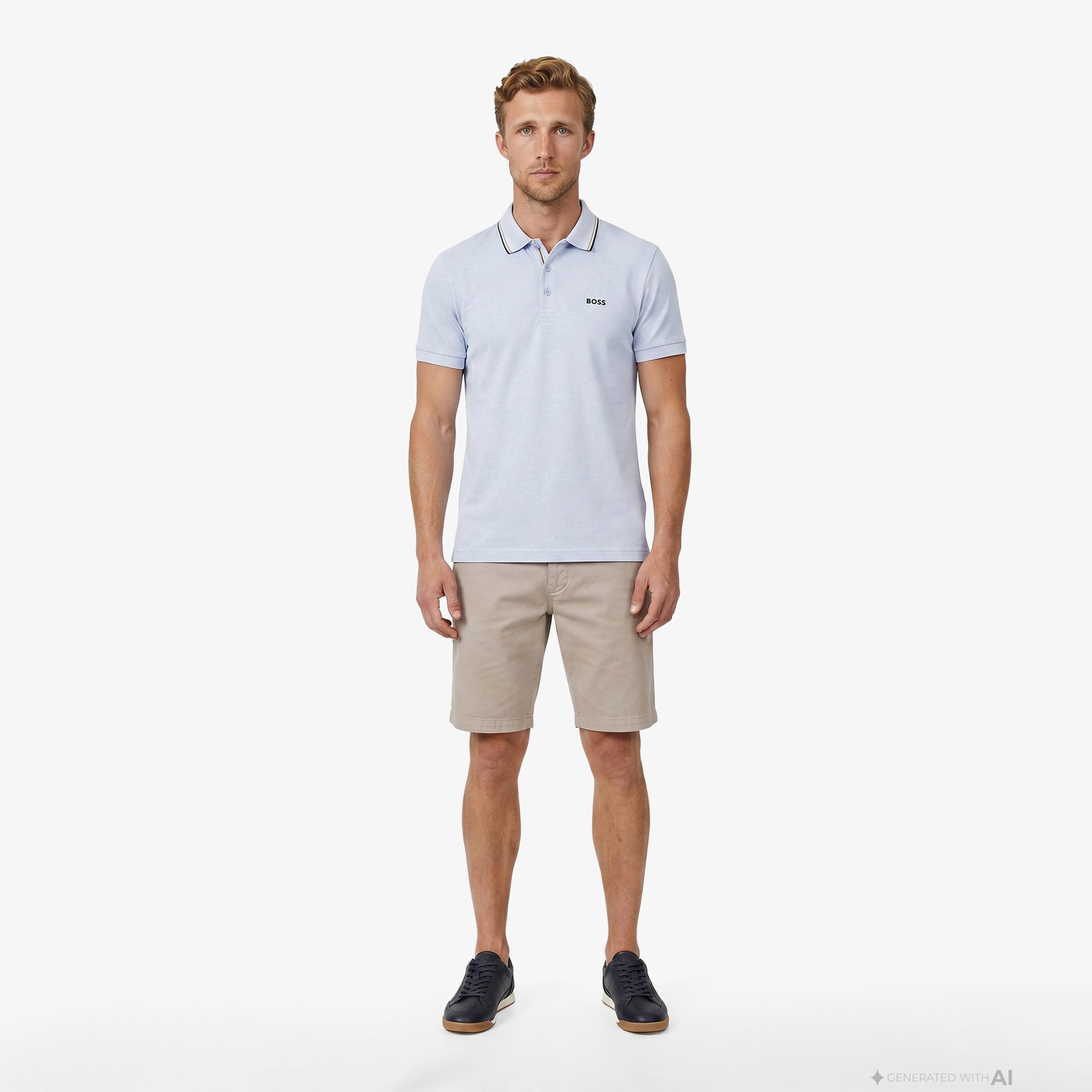 Boss Birdie Paule Erkek Mavi Polo