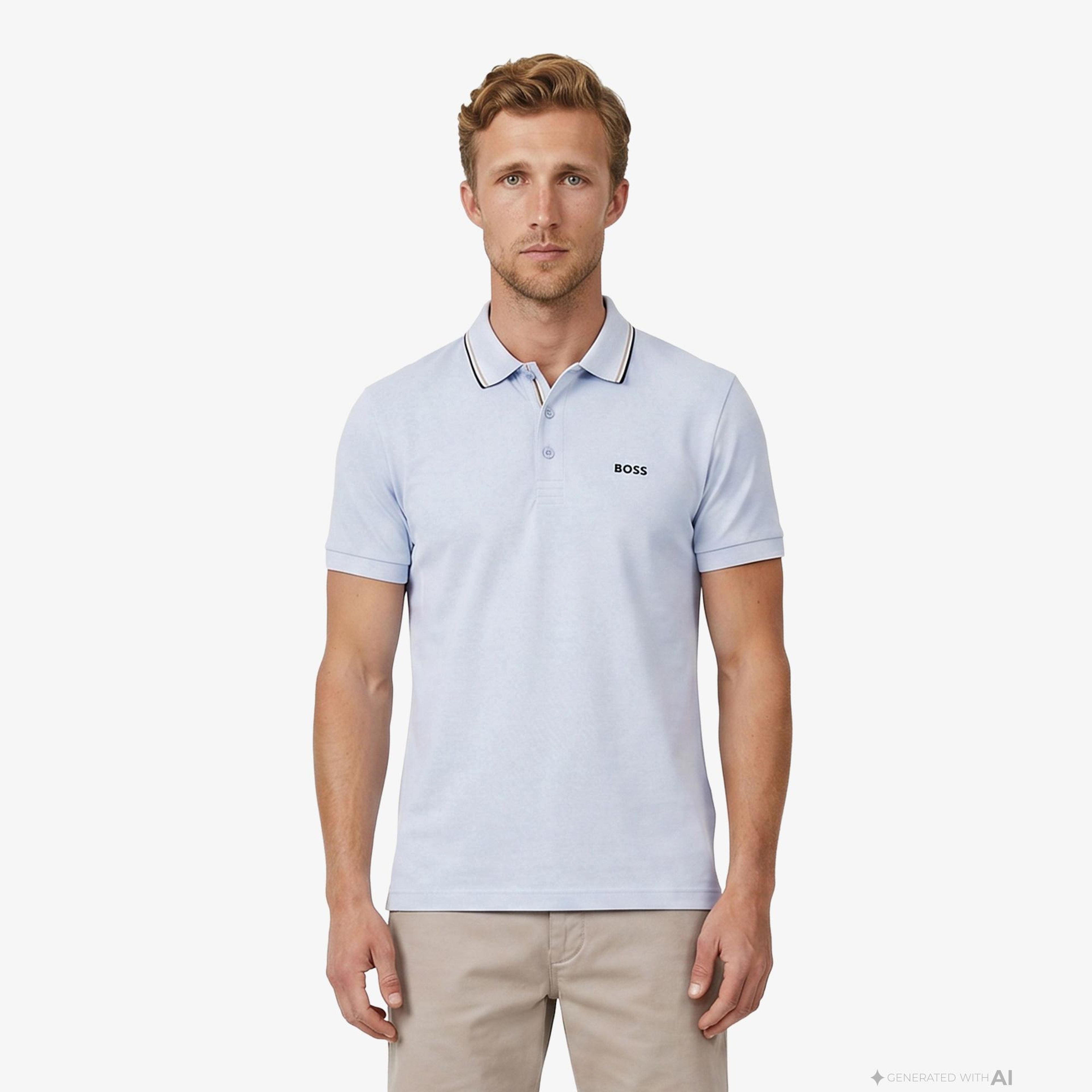 Boss Birdie Paule Erkek Mavi Polo