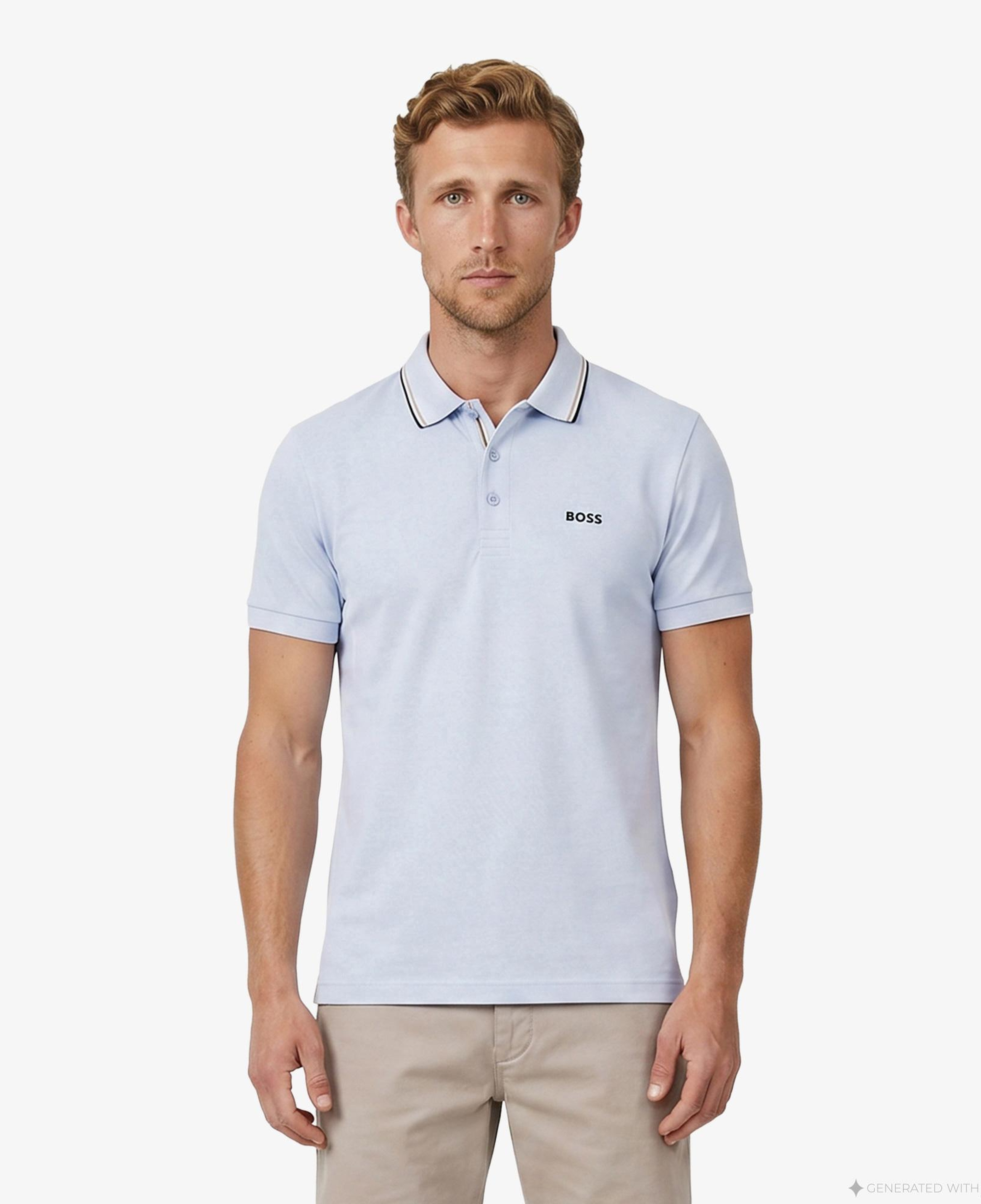 Boss Birdie Paule Erkek Mavi Polo