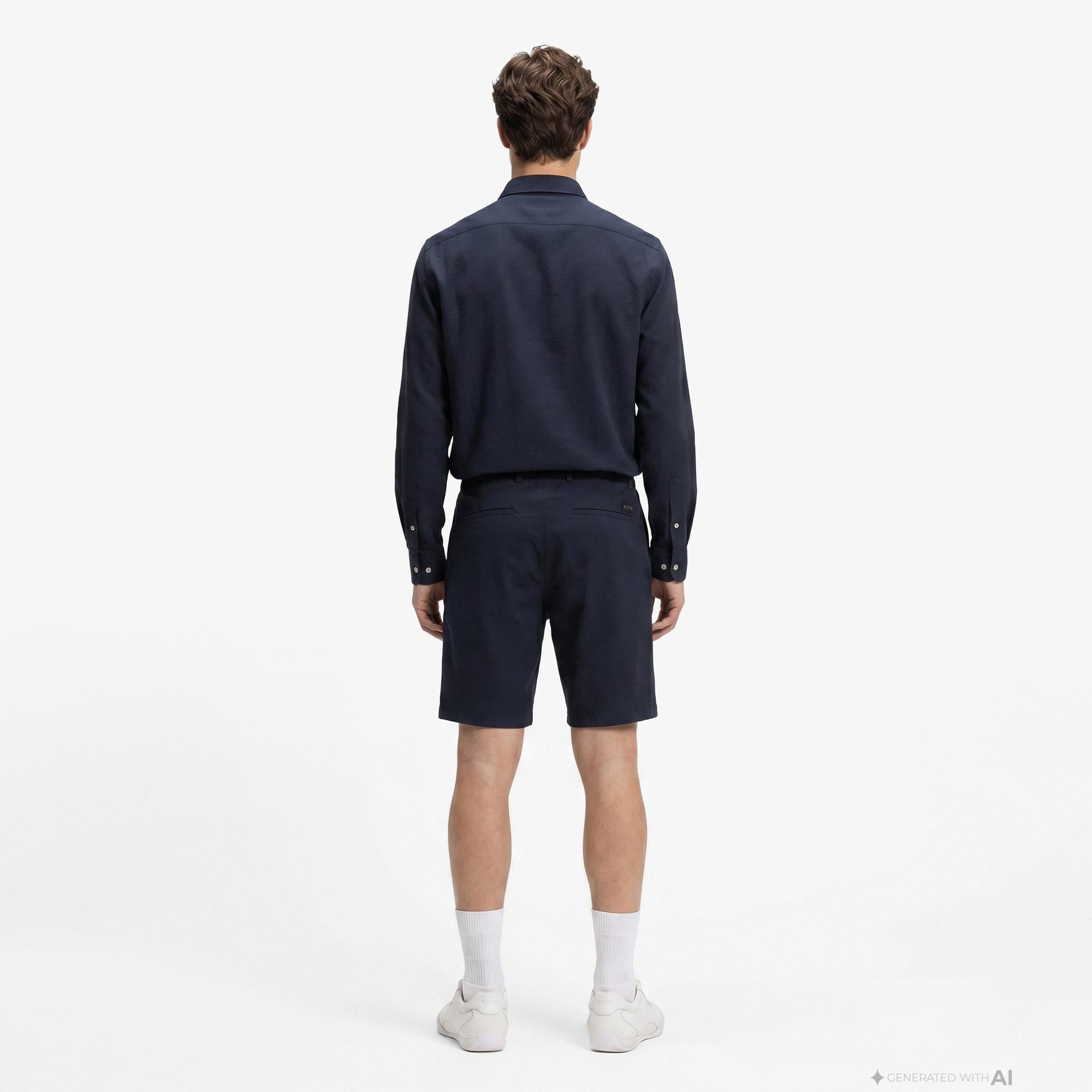 Boss Tapered Erkek Lacivert Pantolon