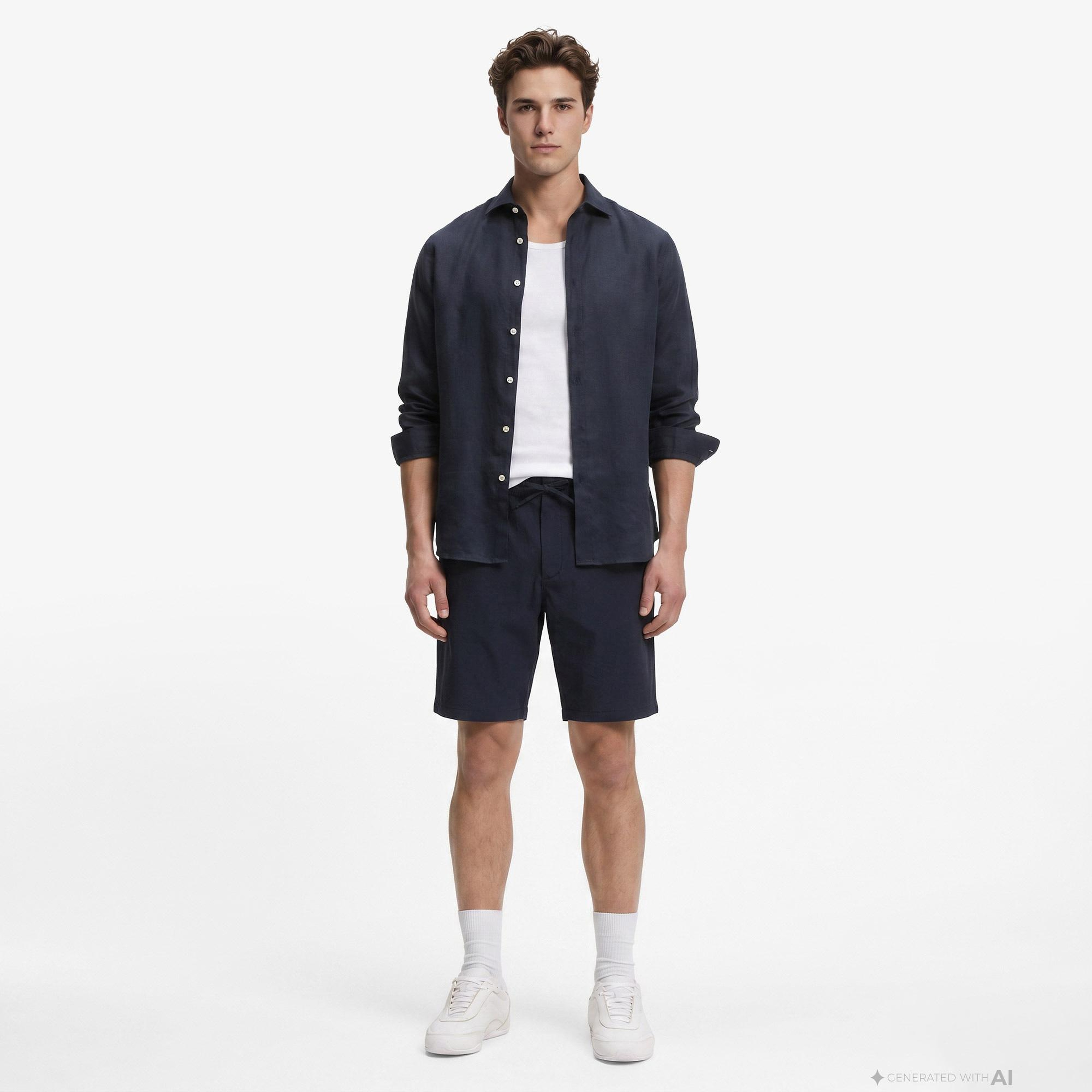 Boss Tapered Erkek Lacivert Pantolon