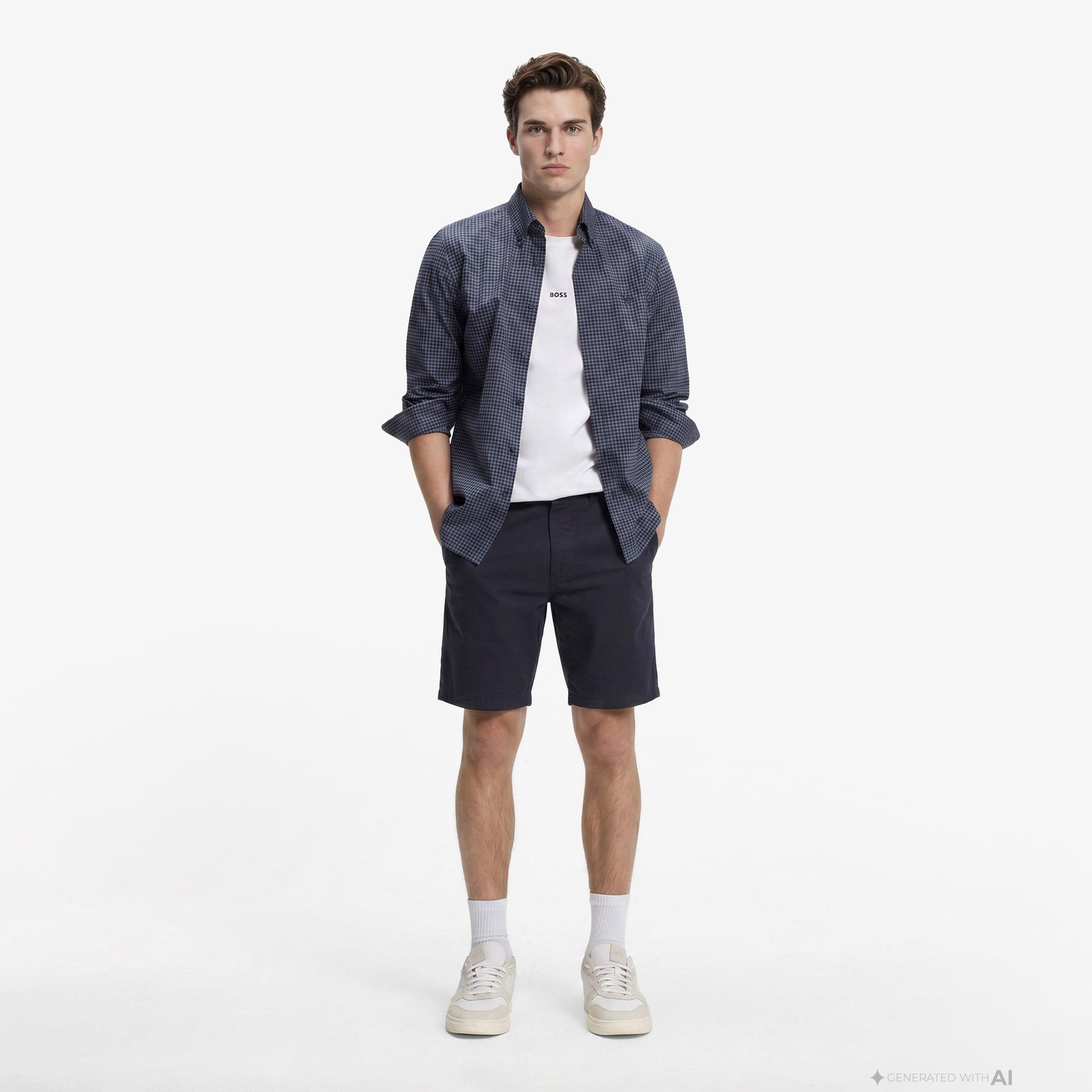 Boss Tapered Erkek Lacivert Pantolon