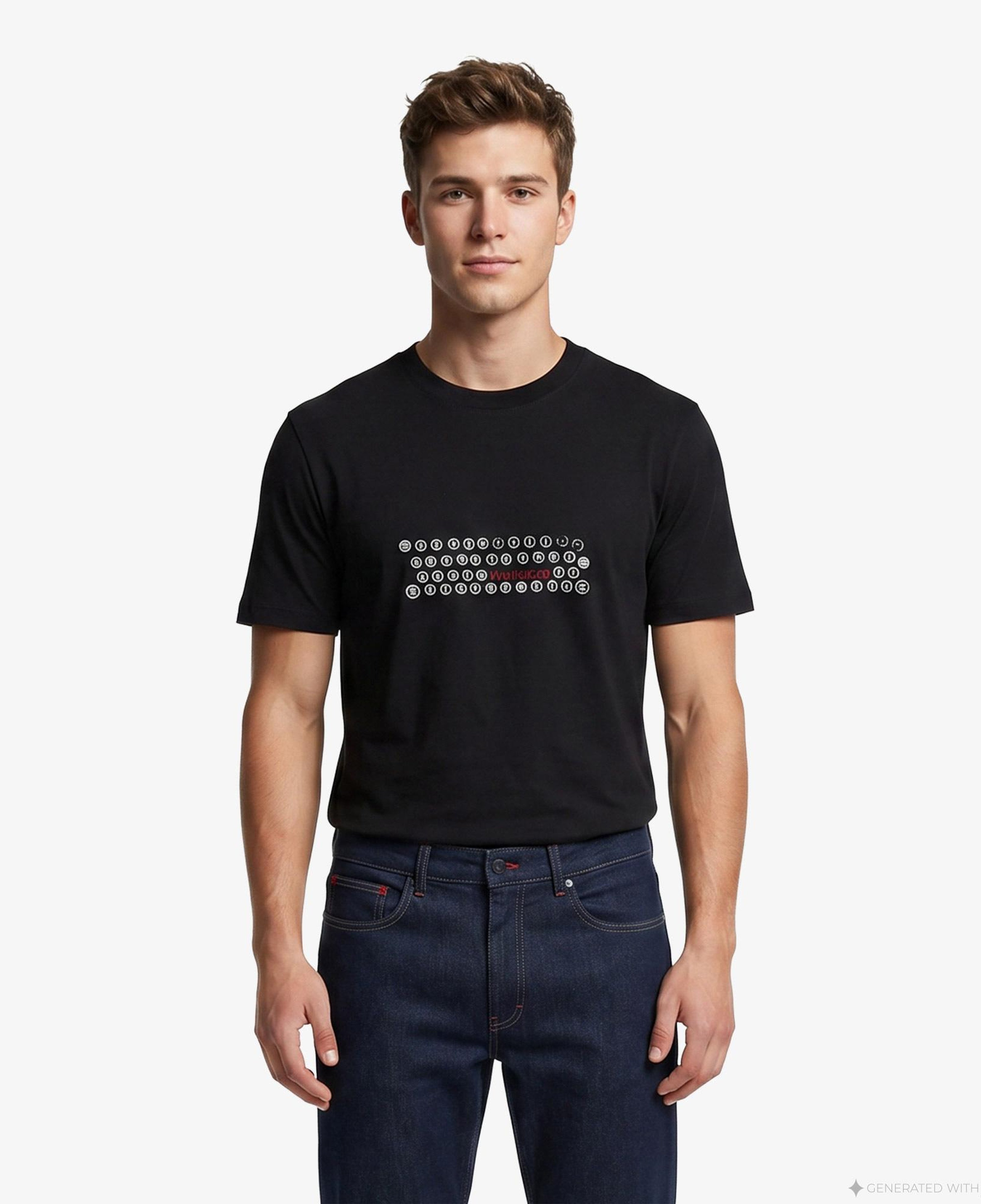 Hugo Deyss Erkek Siyah T-Shirt