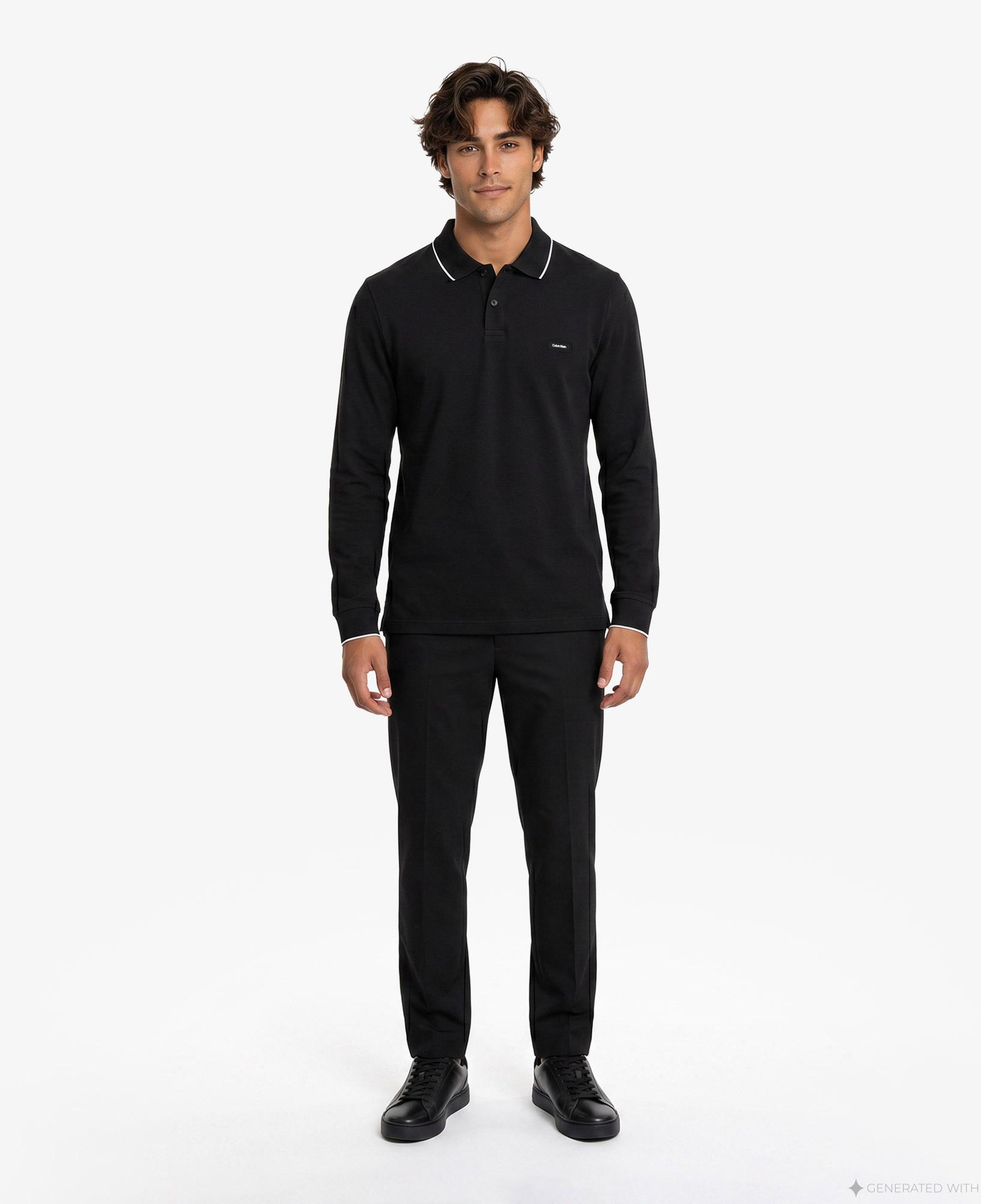 Calvin Klein Erkek Siyah Polo T-Shirt
