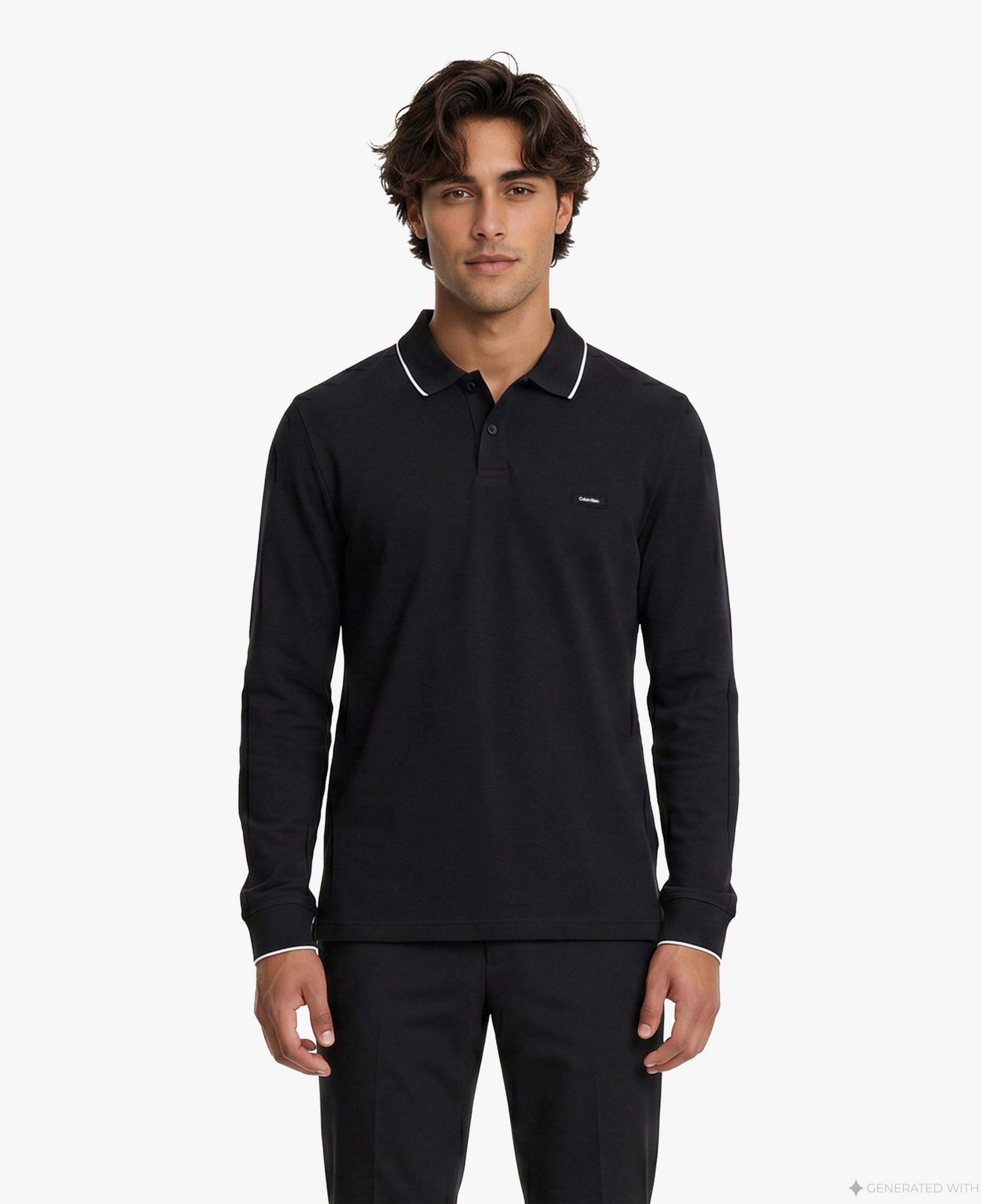 Calvin Klein Erkek Siyah Polo T-Shirt
