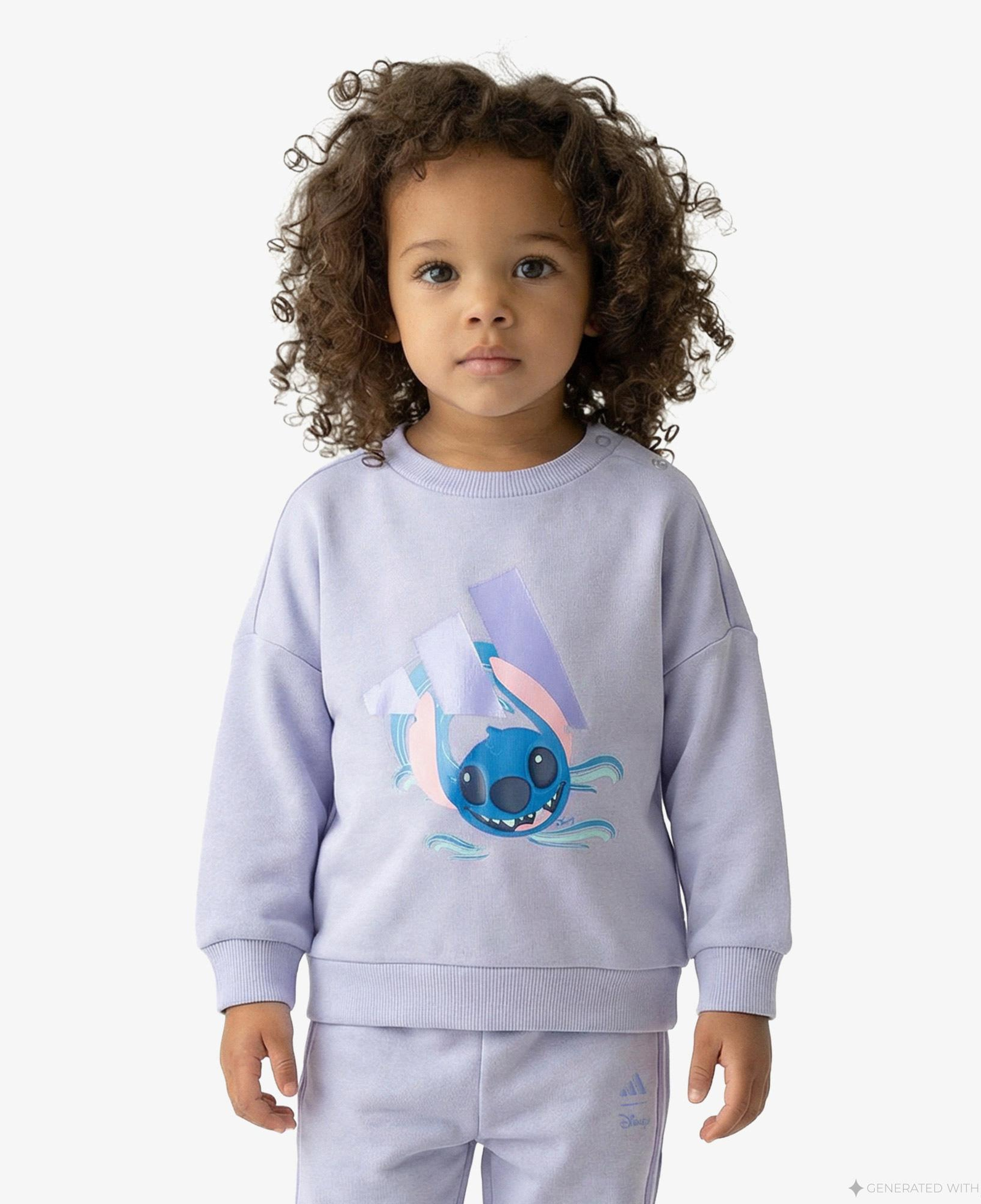 adidas x Disney Lilo & Stitch Çocuk Mor Eşofman Takımı