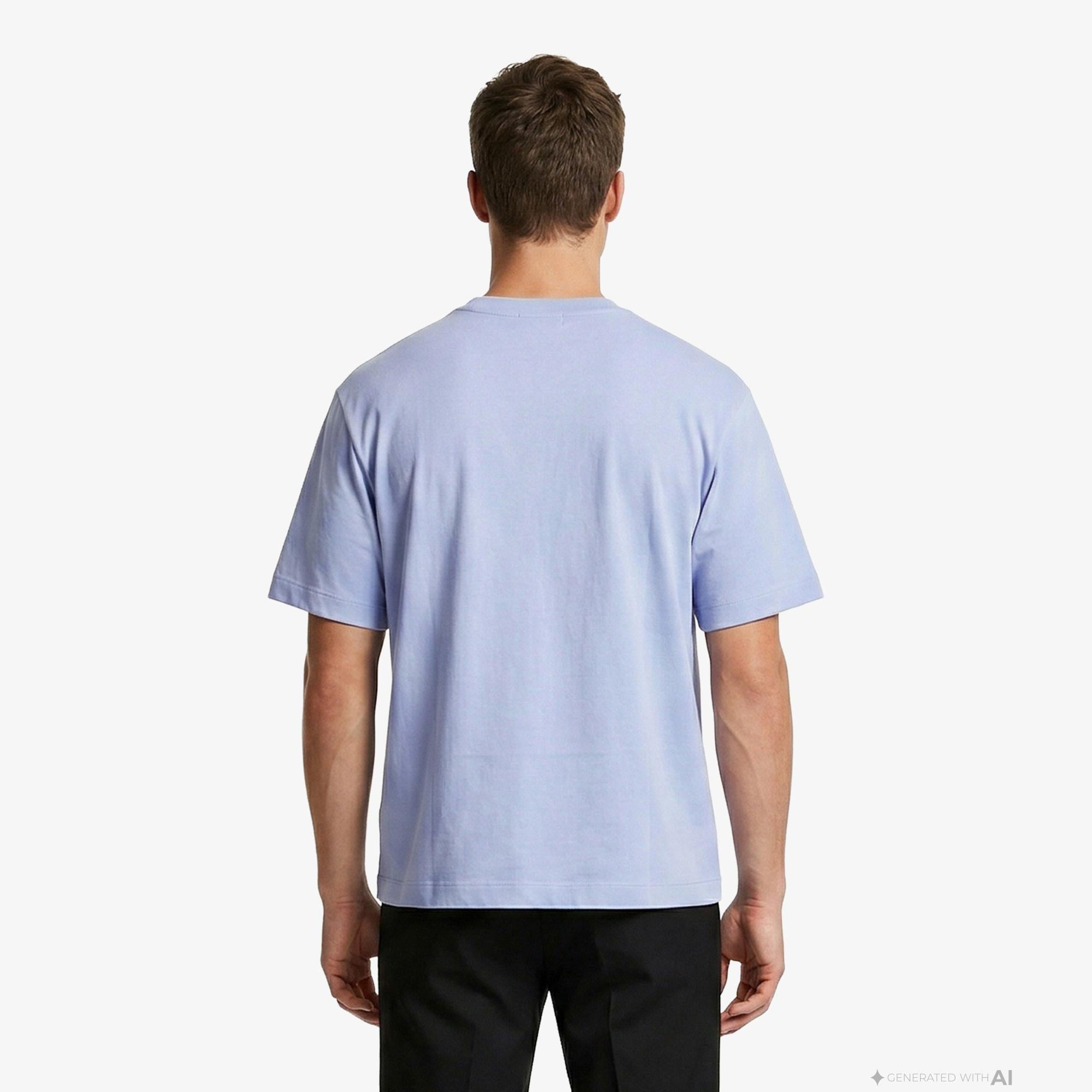 Calvin Klein Easy Monogram Erkek Mavi T-Shirt