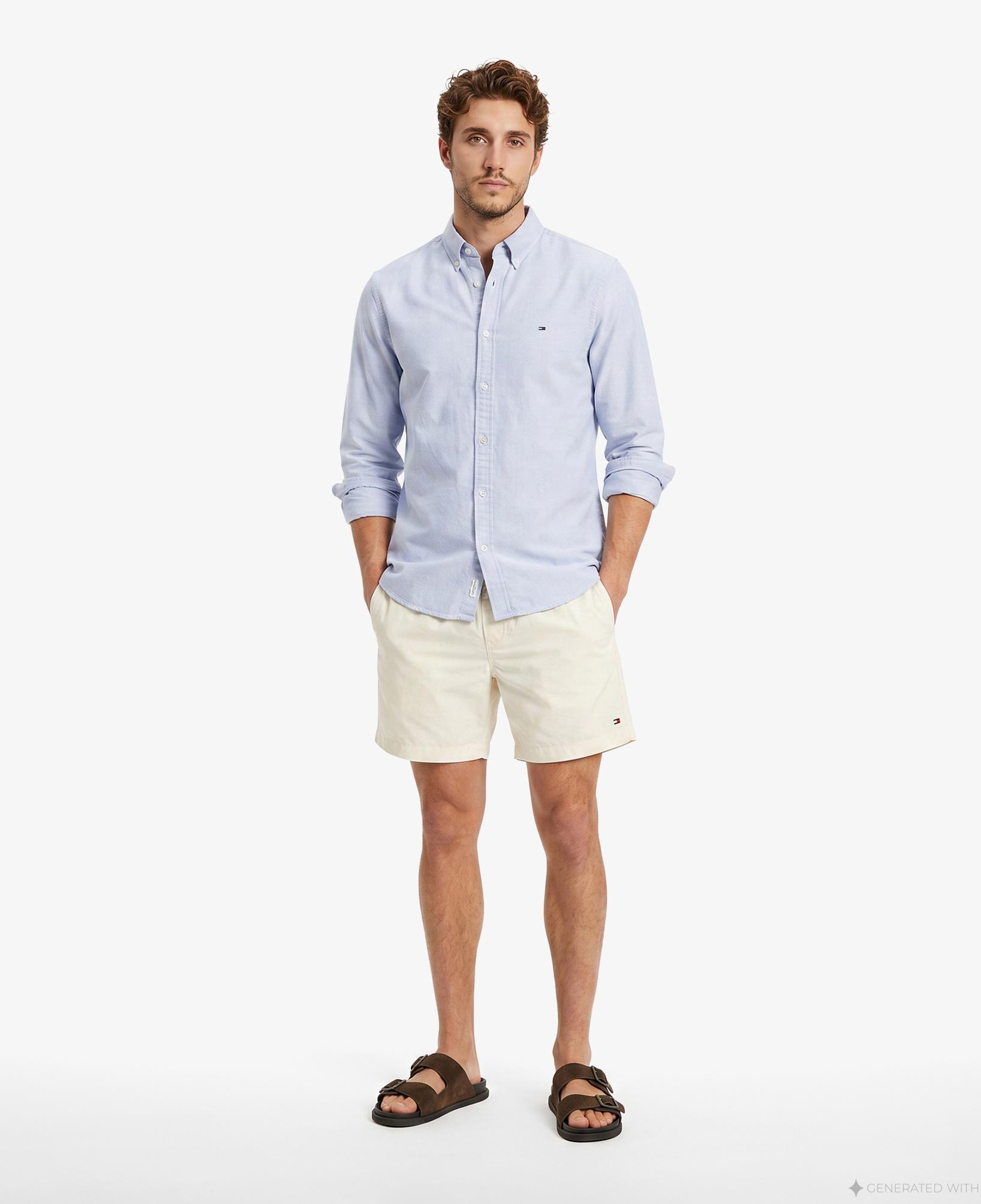 Tommy Hilfiger Oxford Erkek Mavi Gömlek