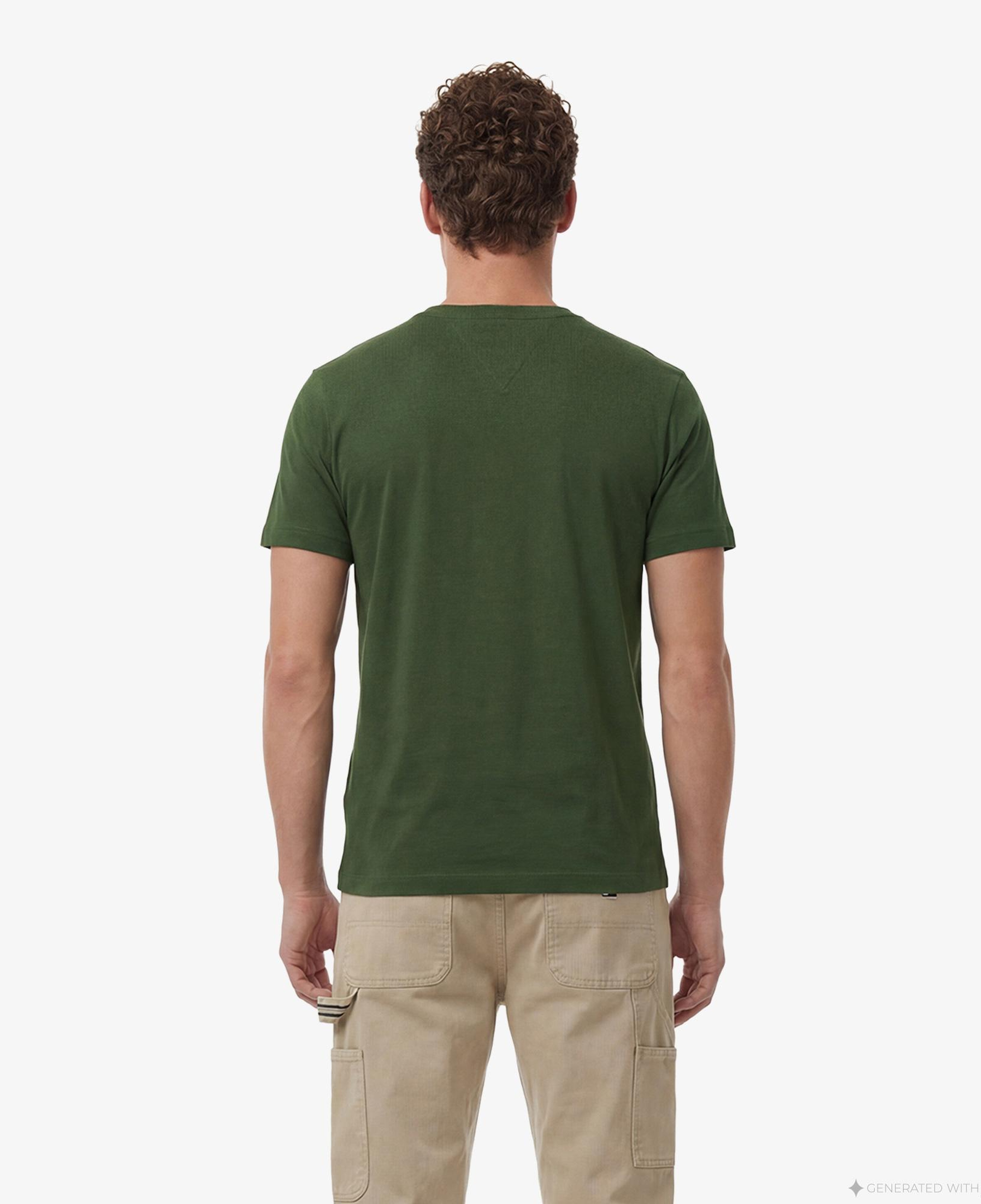 Tommy Hilfiger Core Essentials Erkek Yeşil T-Shirt